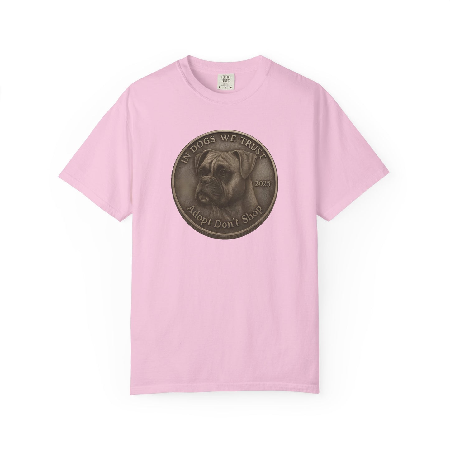 Adopt Don't Shop State Coin T-Shirt Collection - Proud Dog Breed Illustrations