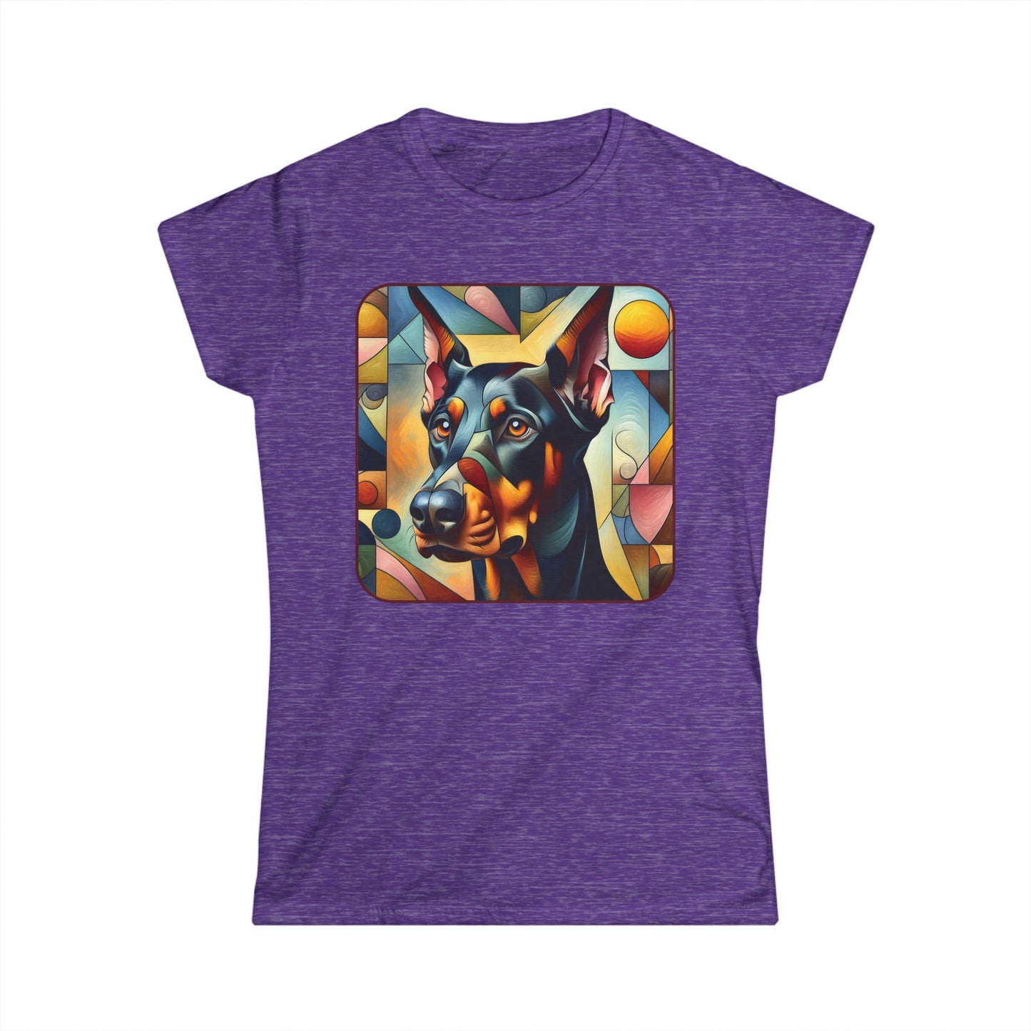 Women's Tee - Doberman Pincher Petcasso Graphic Print