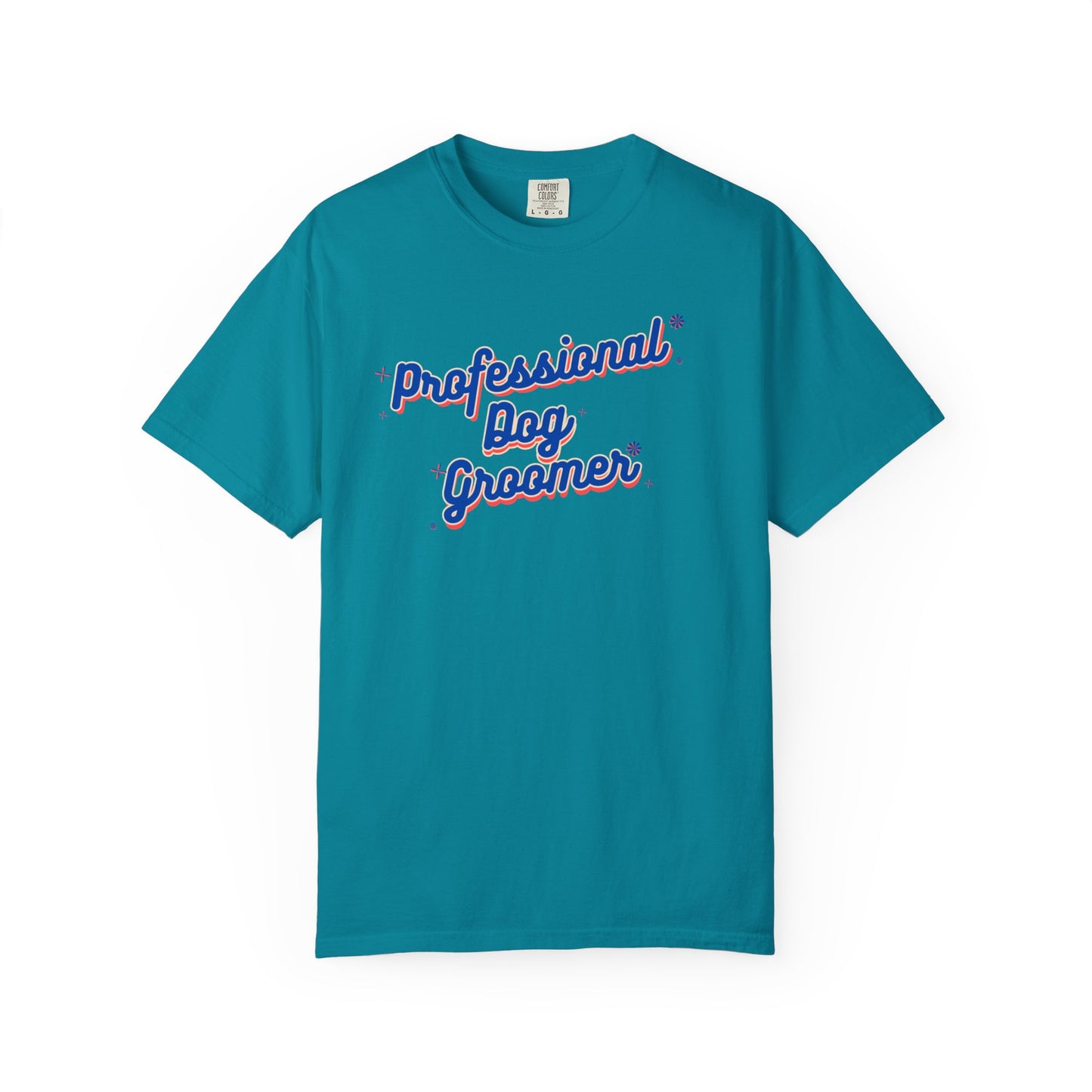 Professional Dog Groomer T-Shirt - Unisex Garment-Dyed Tee for Dog Lovers and Groomers