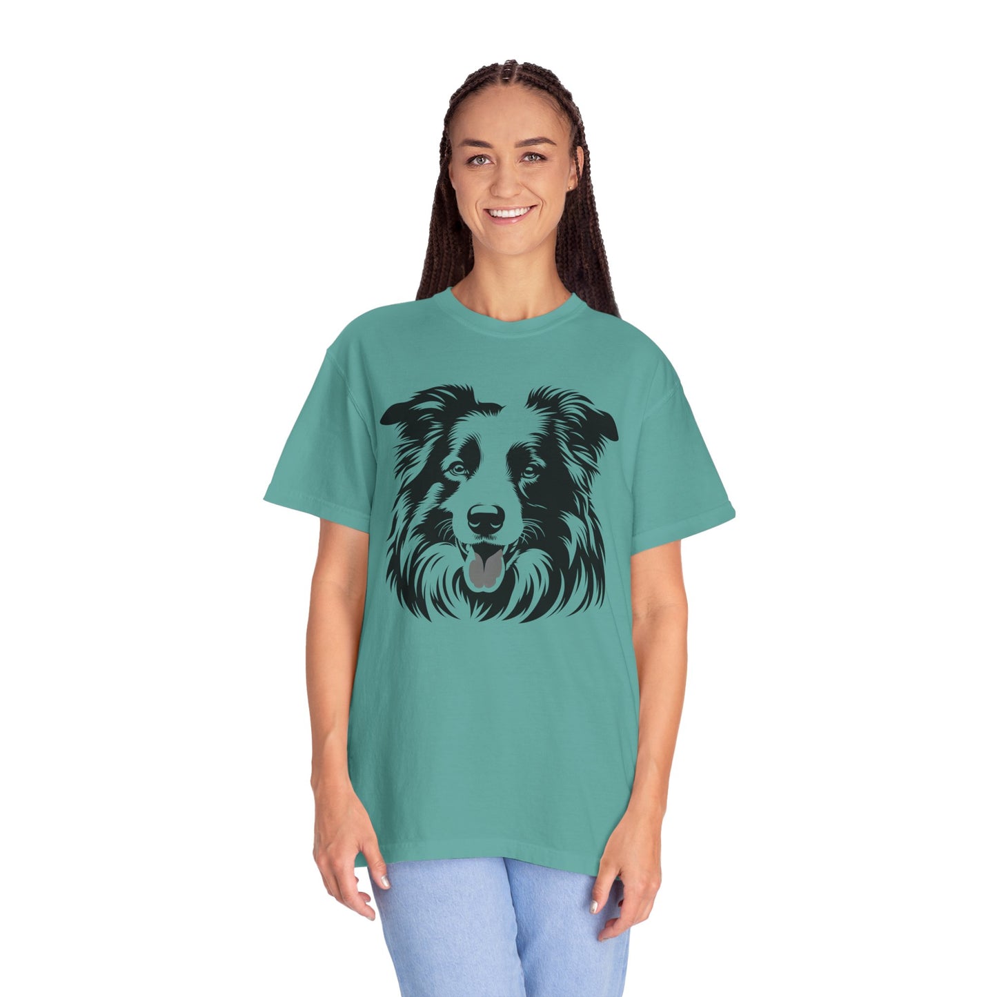 🖤 The Classic Collie – B/W Art Border Collie Tee - Perfect Gift for Dog Lovers