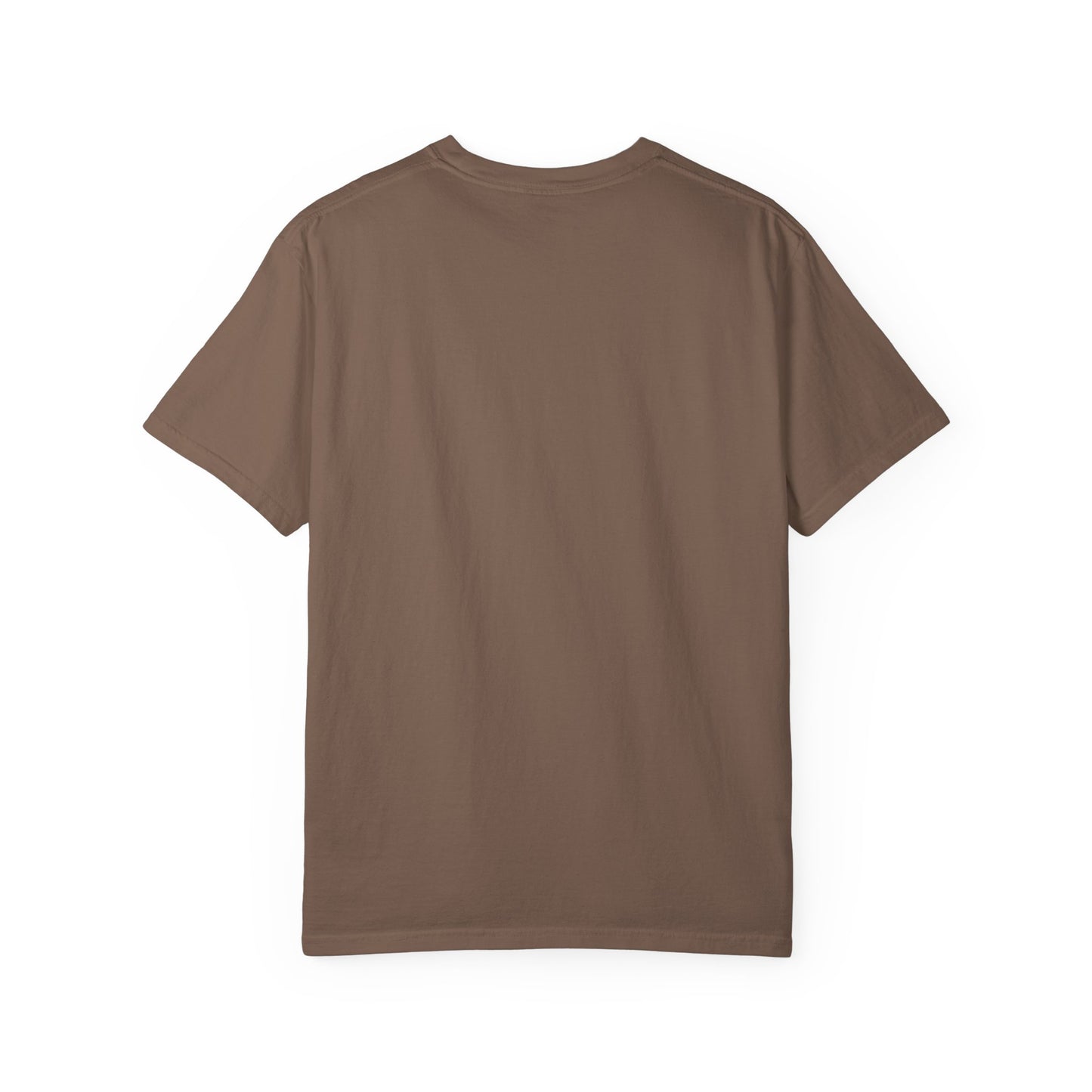Coffee & Paws Unisex Garment-Dyed T-Shirt - Cute Dog Lovers Gift, Pet Owners Tee, Floral Design, Coffee Enthusiast Top, Casual Wear