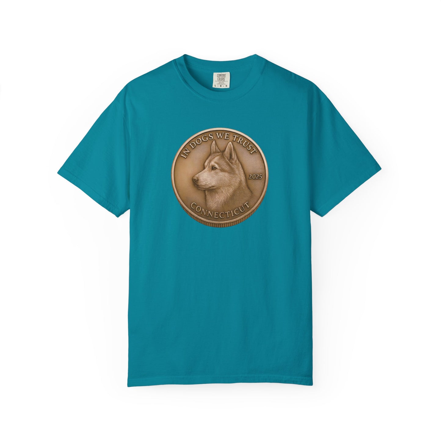 Connecticut State Coin T-Shirt Collection - Proud Dog Breed Illustrations