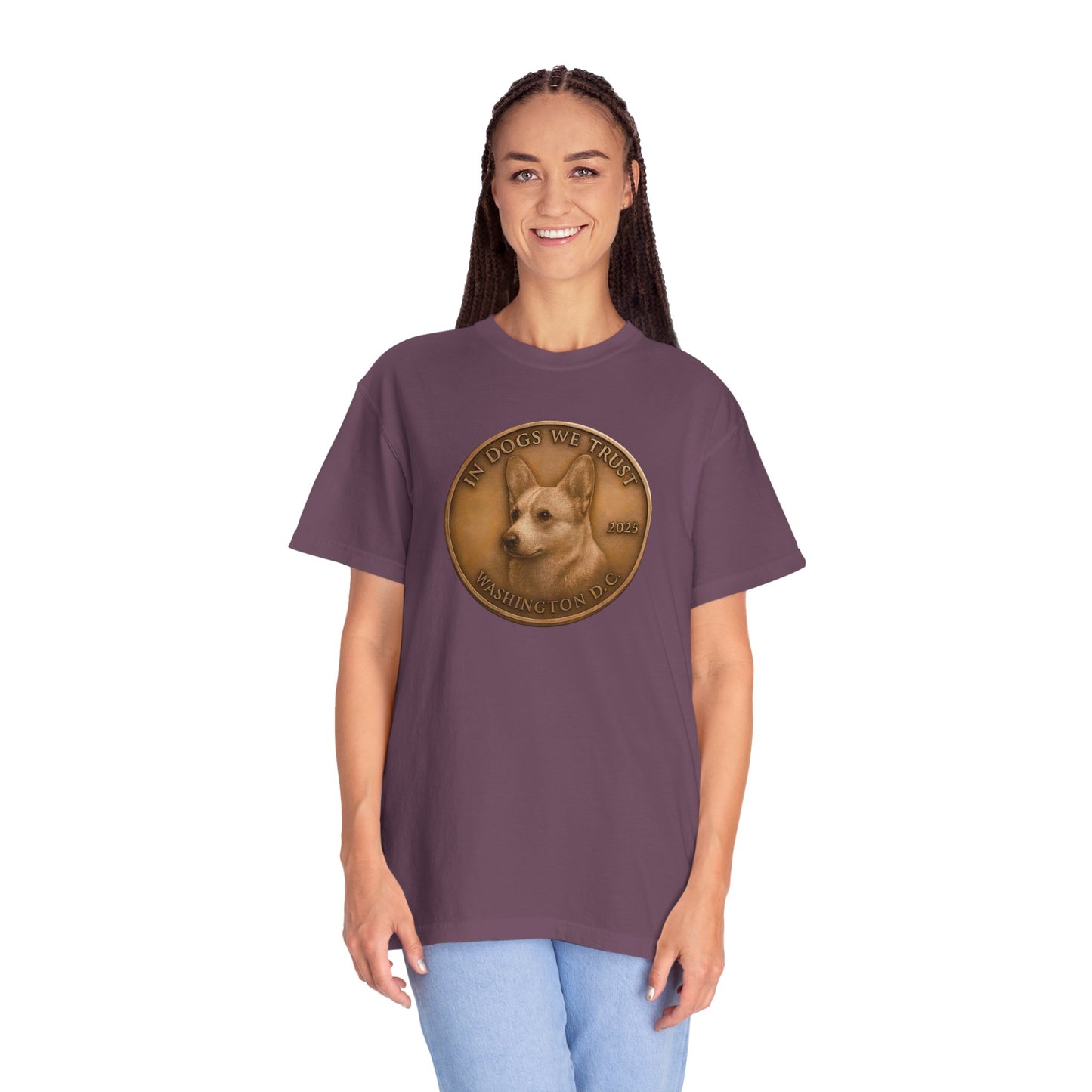 Washington DC State Coin T-Shirt Collection - Proud Dog Breed Illustrations