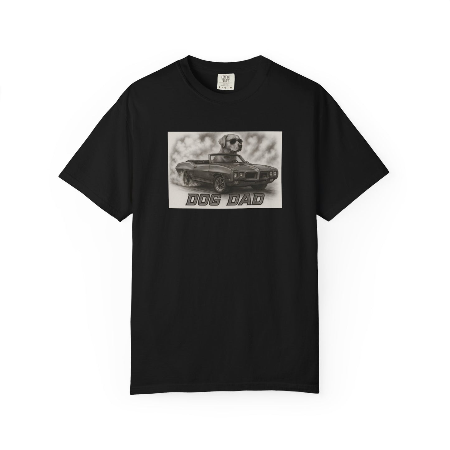 Dog Dad - Labrador Retriever - Cool Dogs in Cool Cars T-Shirt Collection | Funny Dog Lover Apparel for Men