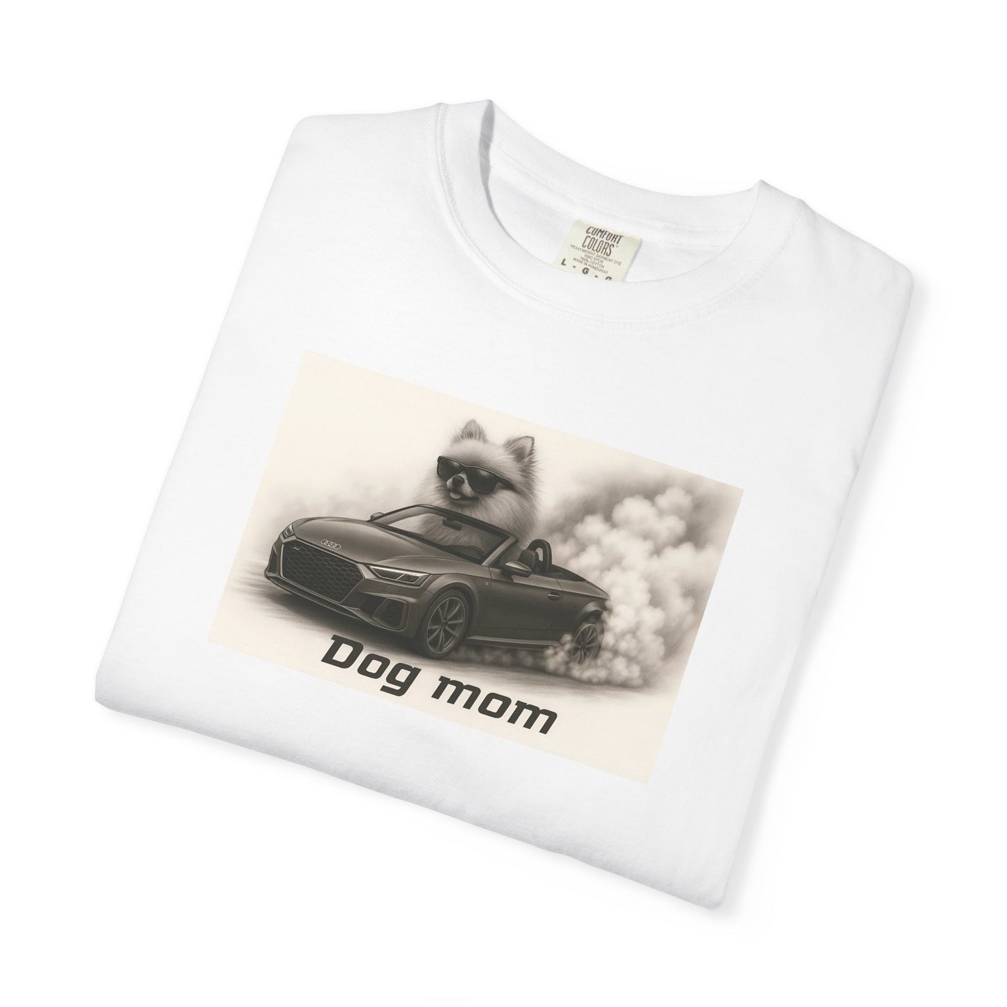 Dog Mom - Pomeranian - “Cool Dogs in Cool Cars” T-Shirt Collection! 🐶🚗