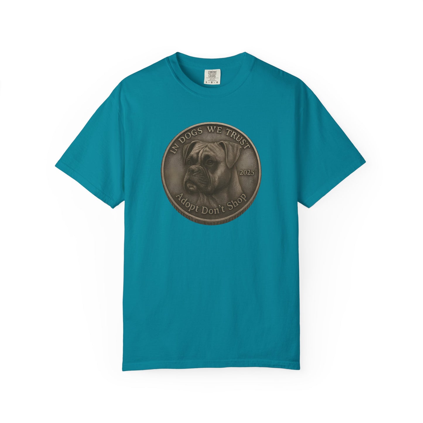 Adopt Don't Shop State Coin T-Shirt Collection - Proud Dog Breed Illustrations