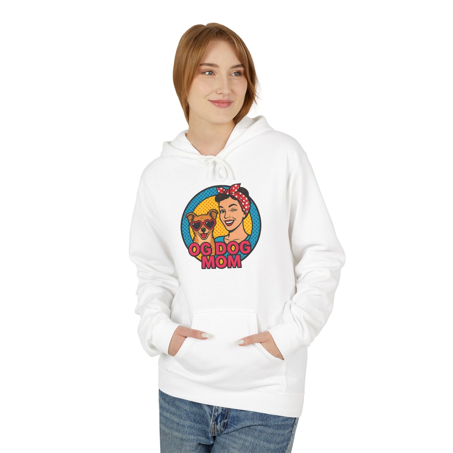 Hoodie for Dog Moms - Unisex Midweight Softstyle Fleece Hoodie