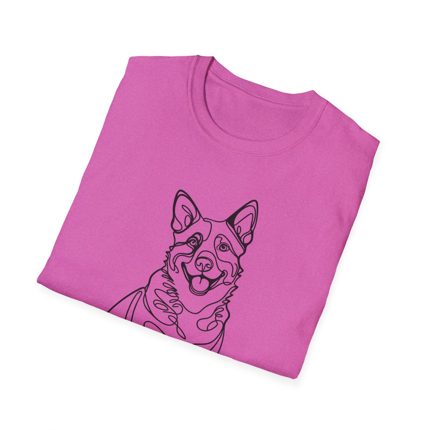 🖤 True Grit – Blue Heeler Line Art Tee