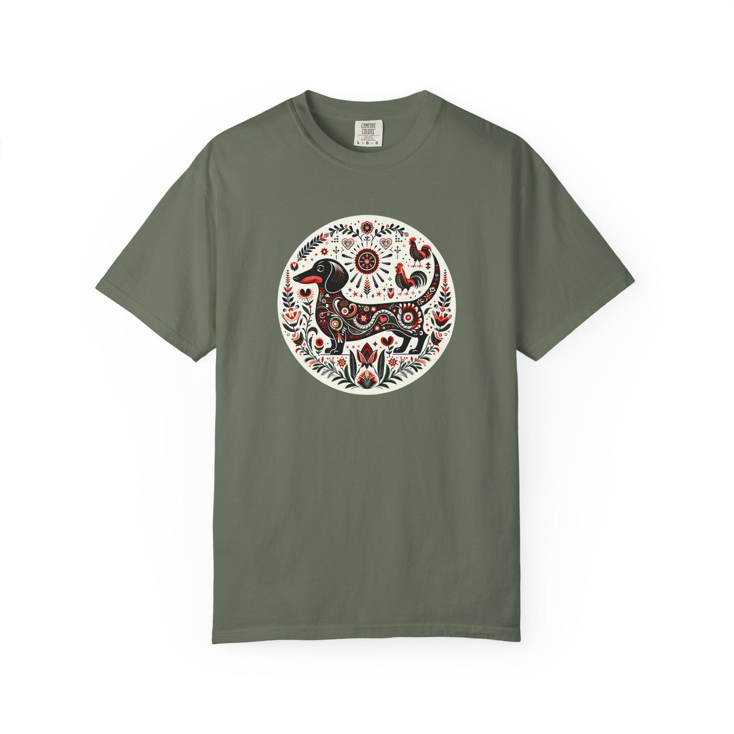 Artistic Animal Print T-Shirt - Unisex Garment-Dyed Tee for Nature Lovers, Festivals, Boho Style, Gift Idea, Everyday Wear