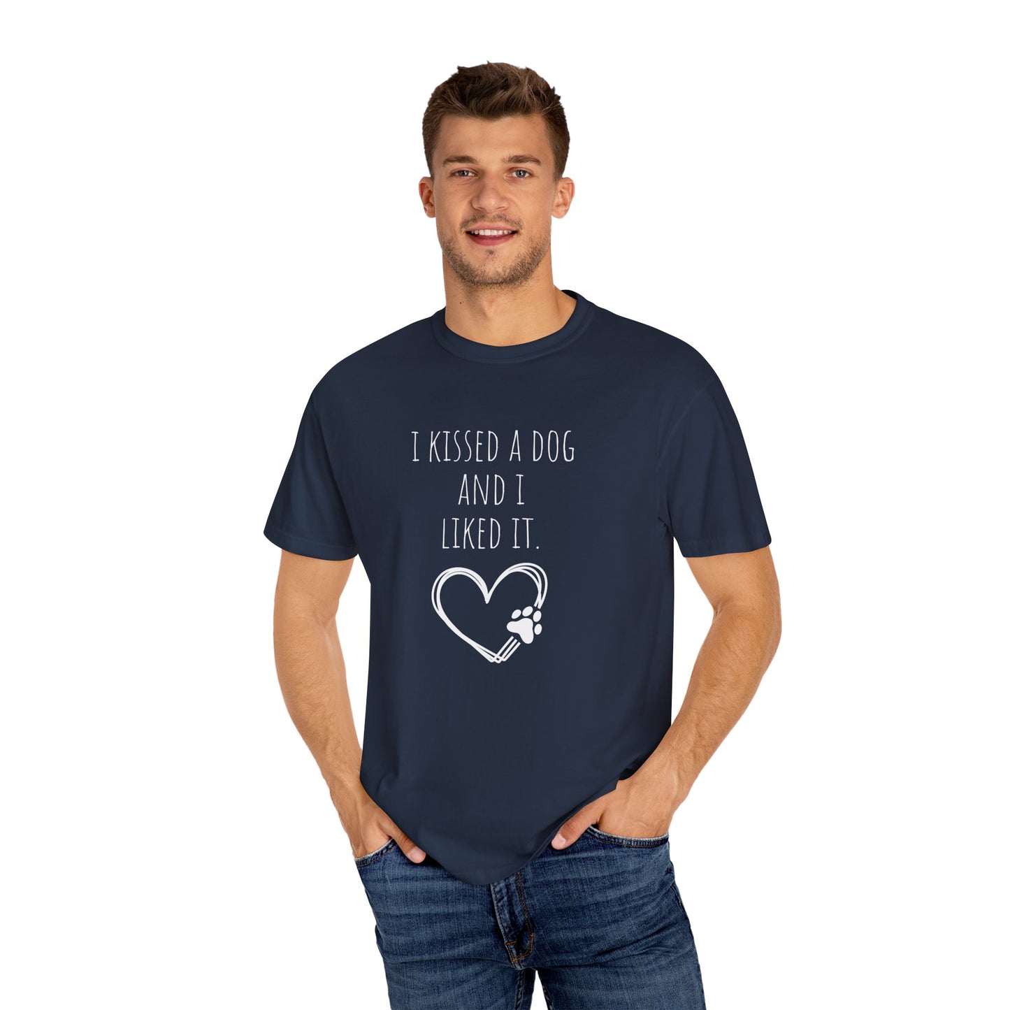I Kissed a Dog Unisex T-Shirt - Cute Dog Lover Gift