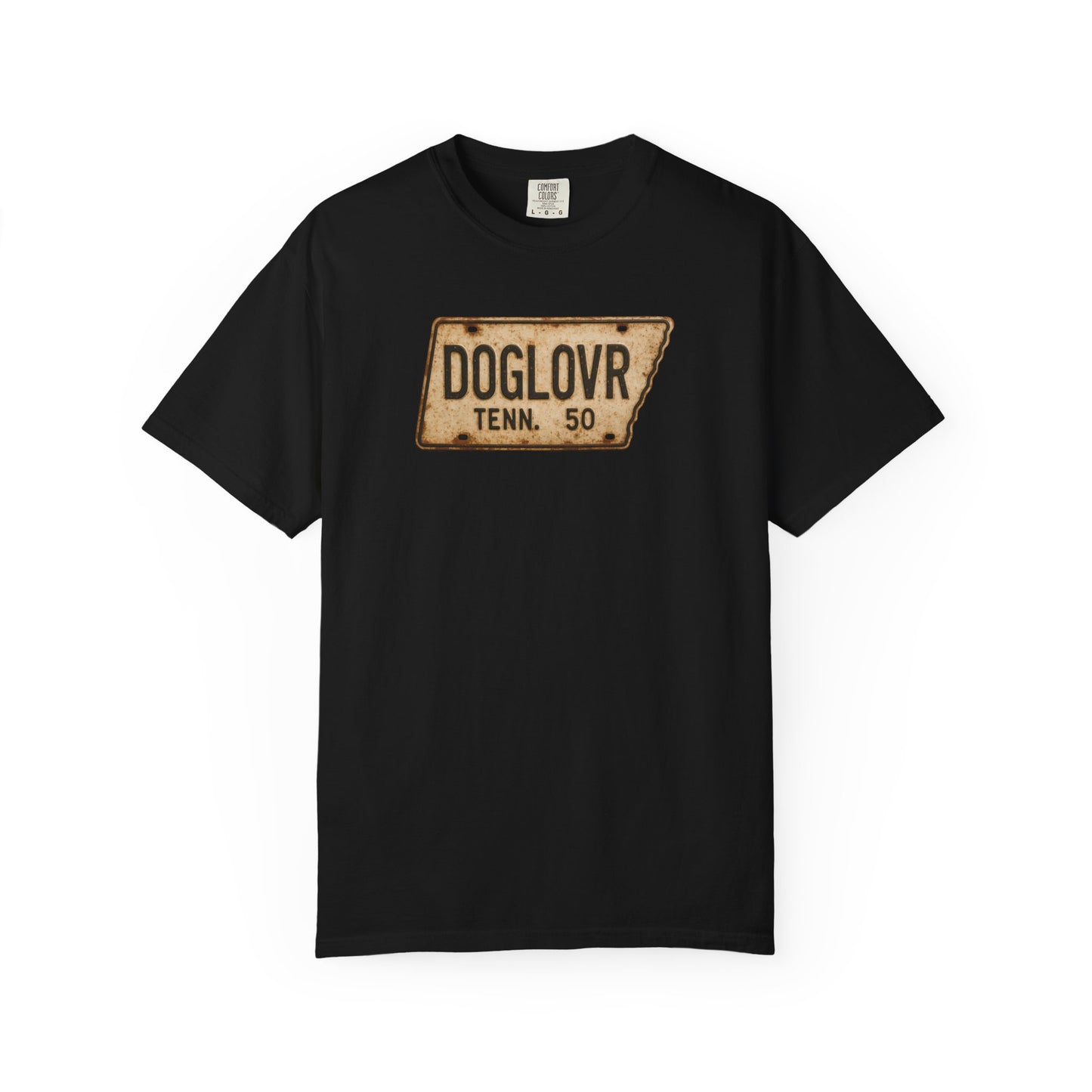 Vintage Tennessee DOGLOVR State License Plate T-Shirt