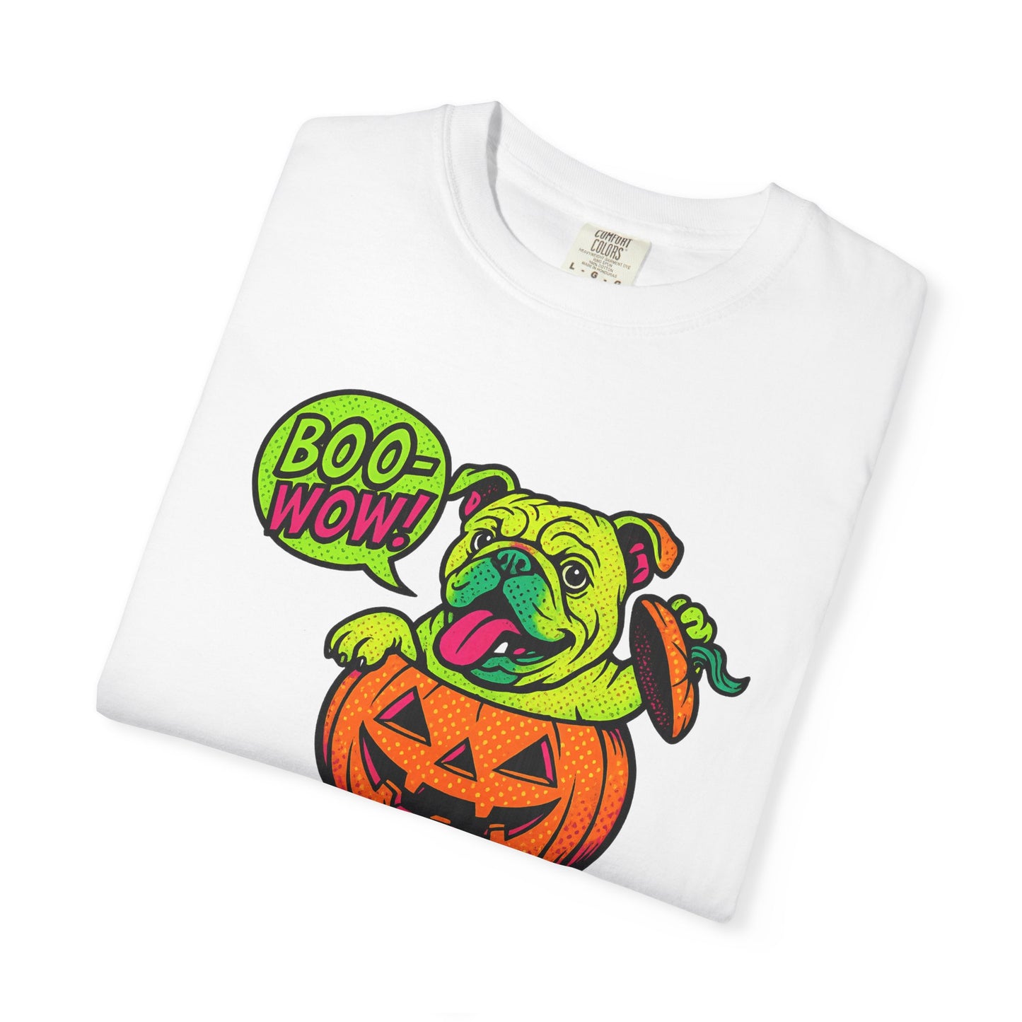 Playful Halloween Dog T-Shirt, Fun Casual Tee, Pet Lovers Gift, Fall Fashion, Trick or Treat Shirt, Unique Graphic Tee