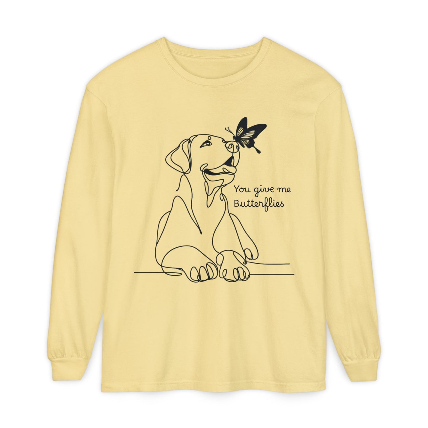 You Give Me Butterflies Dog Long Sleeve T-Shirt