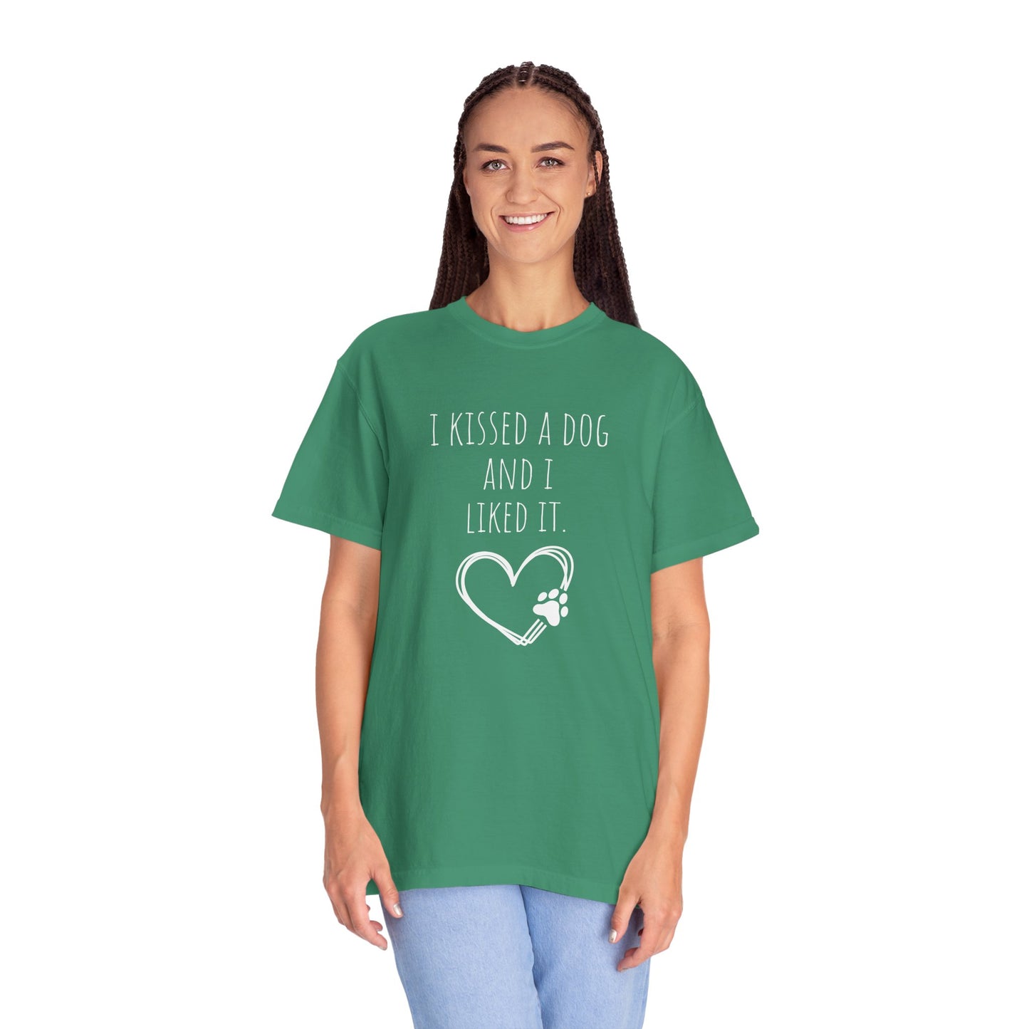 I Kissed a Dog Unisex T-Shirt - Cute Dog Lover Gift