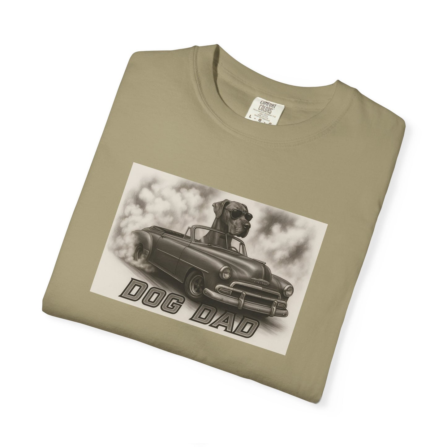 Dog Dad - Great Dane - Cool Dogs in Cool Cars T-Shirt Collection | Funny Dog Lover Apparel for Men