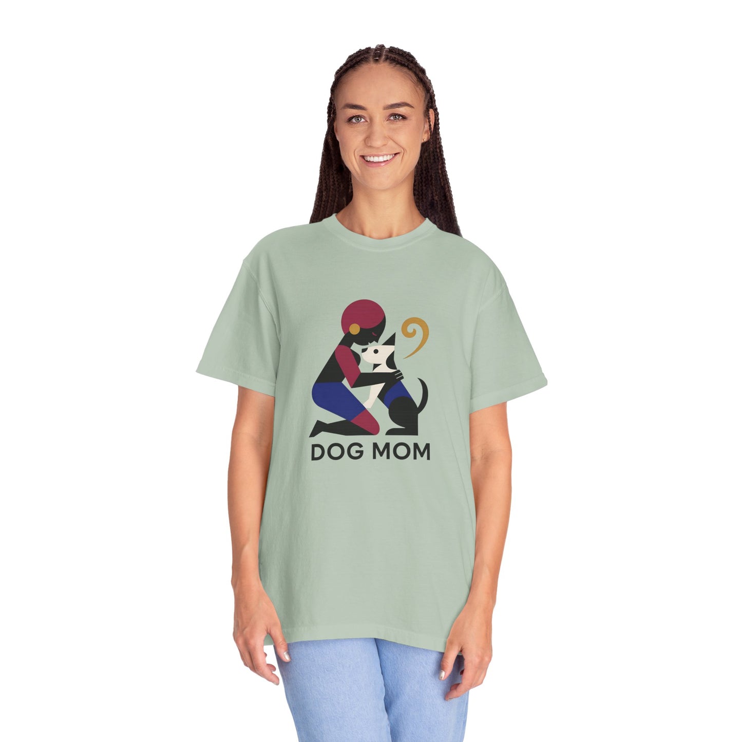 Dog Mom Unisex Garment-Dyed T-Shirt – Perfect Gift for Pet Lovers
