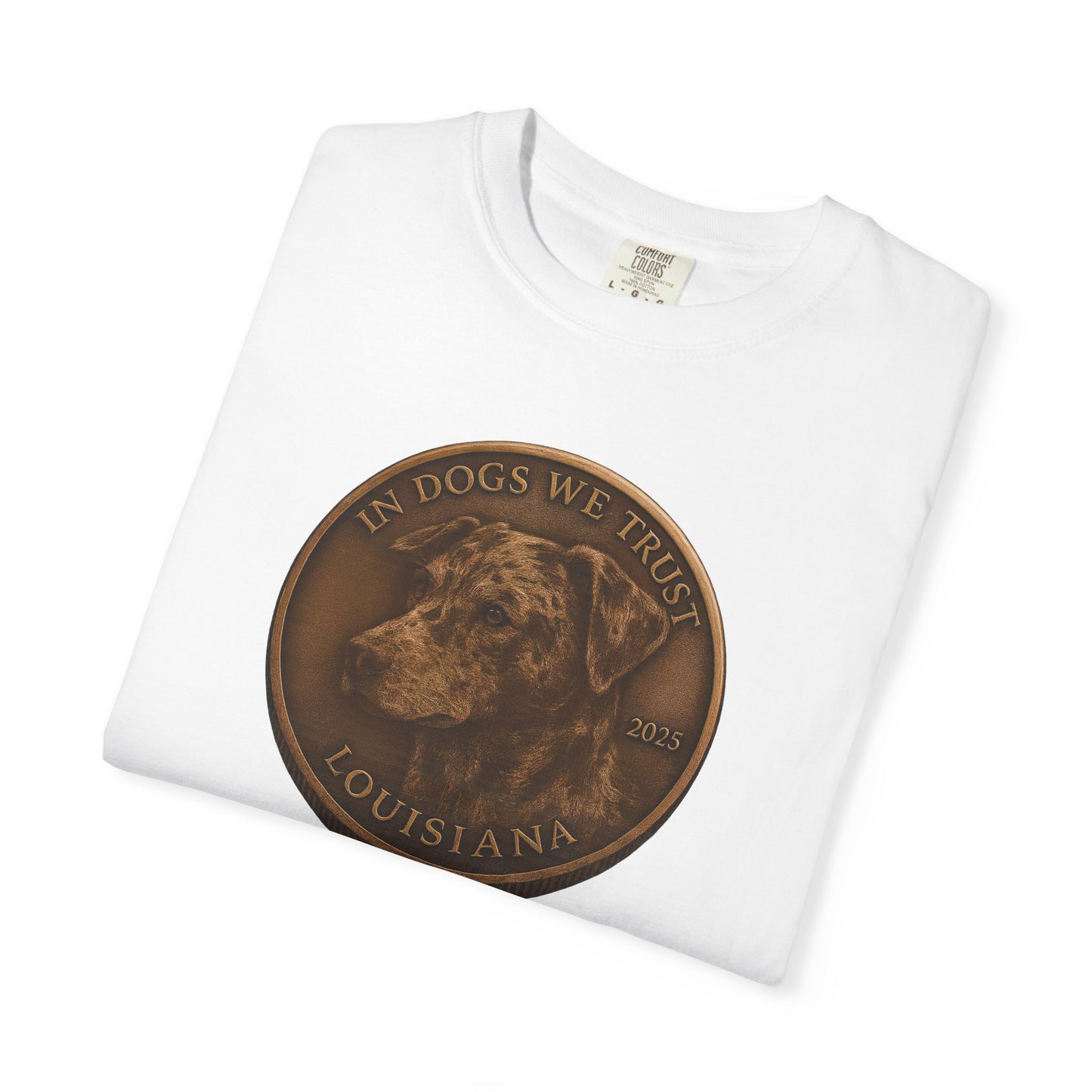 Louisiana State Coin T-Shirt Collection - Proud Dog Breed Illustrations