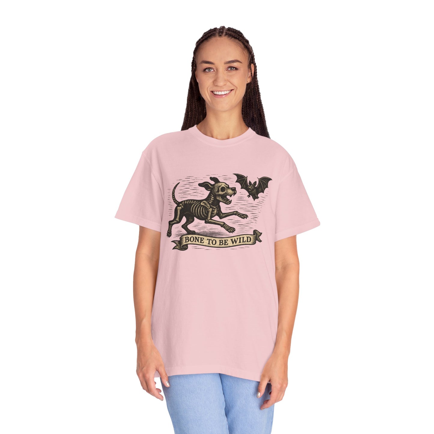 Bone To Be Wild Dog T-Shirt, Unisex Pet Lover Shirt, Halloween Tee, Funny Dog Apparel, Gift for Animal Lovers