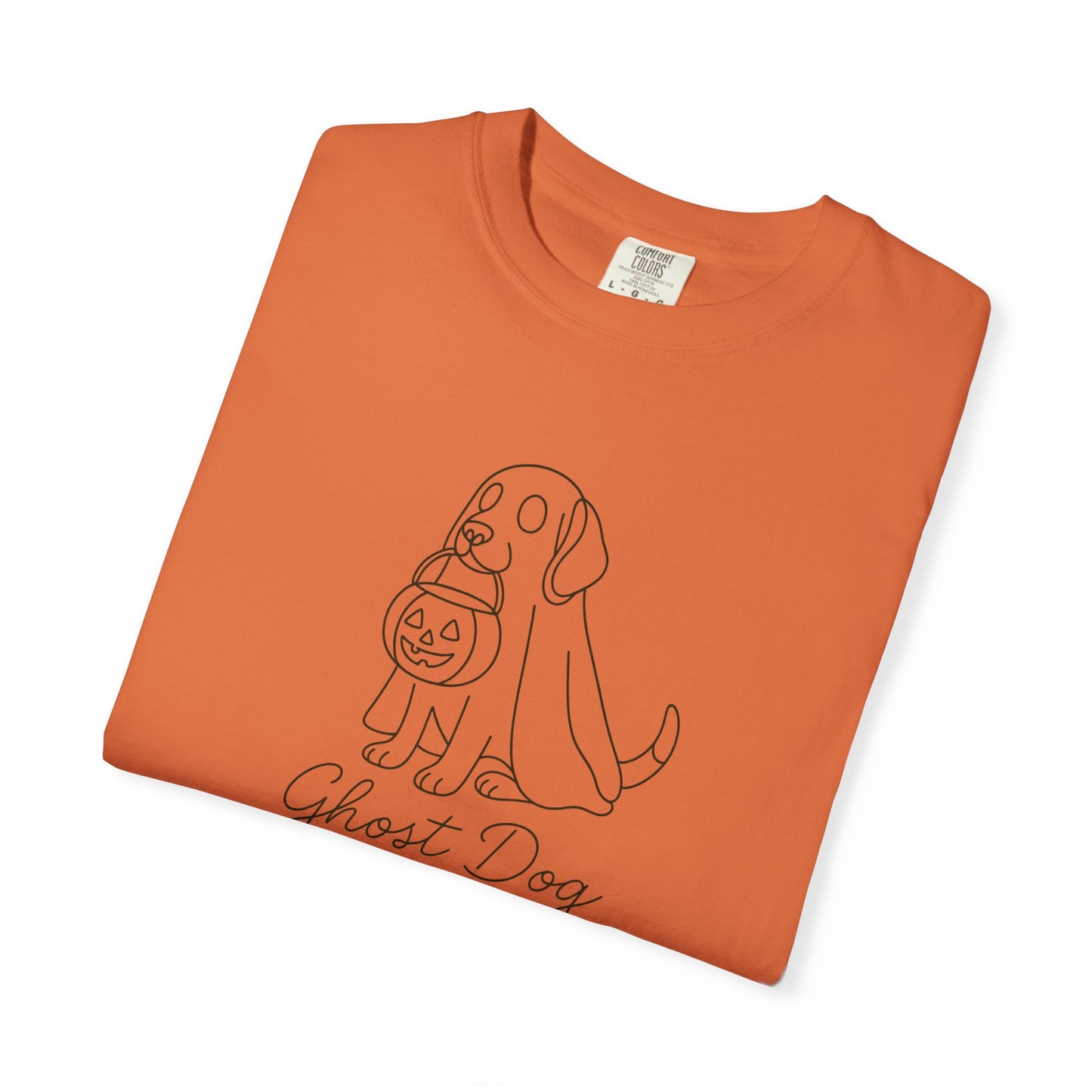 Ghost Dog Halloween T-Shirt, Unisex Tee, Casual Fall Apparel, Pet Lover Gift, Spooky Dog Shirt, Fun Trick-or-Treat Outfit