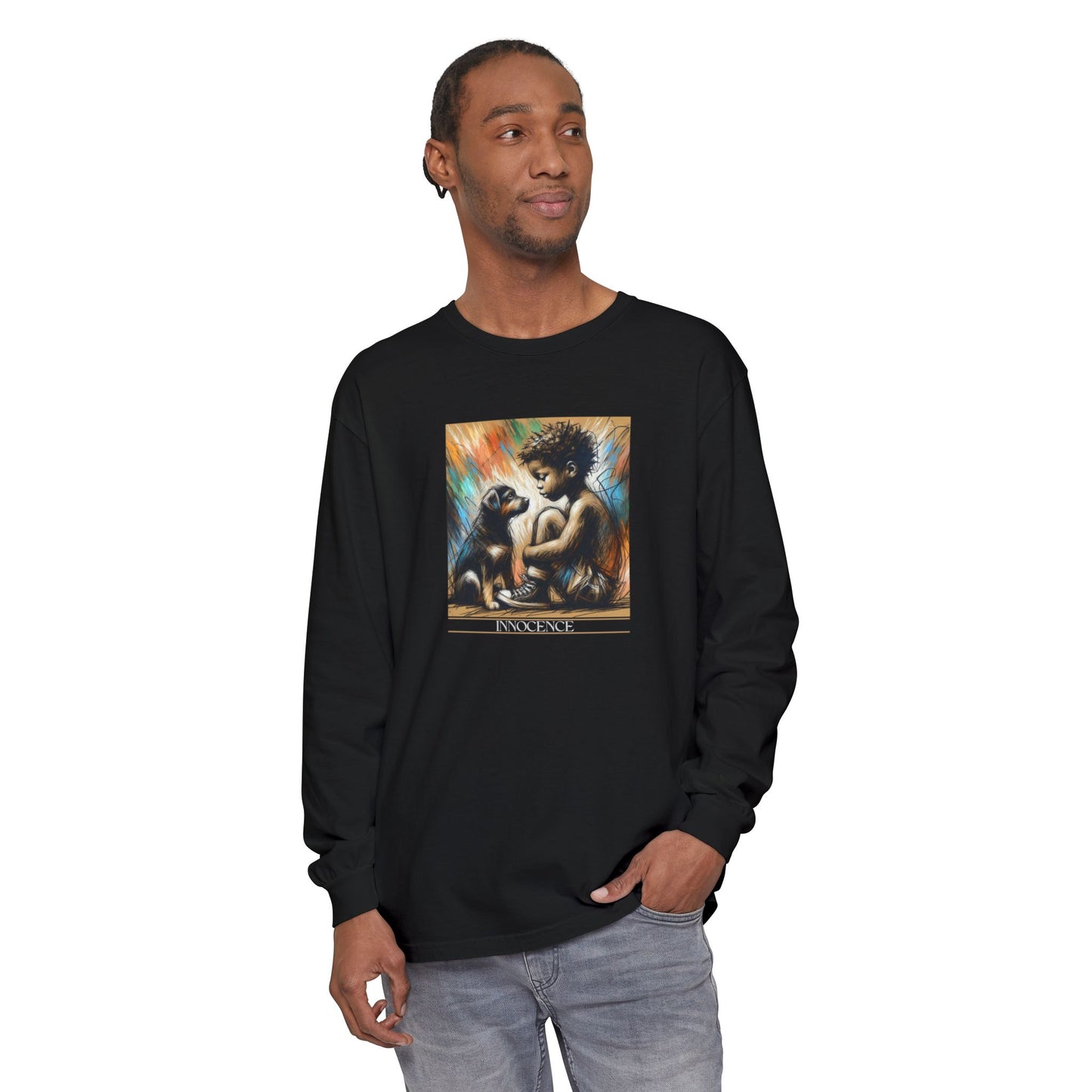 Innocence Graphic Long Sleeve T-Shirt for Kids & Animal Lovers