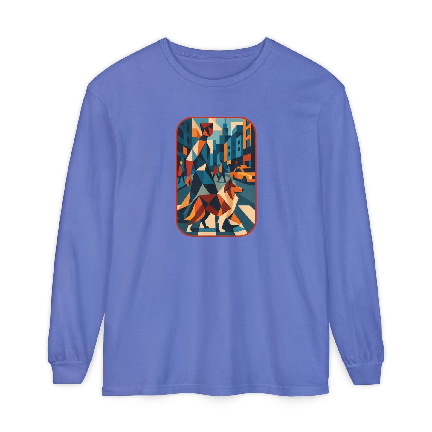 City Walk Tee for Animal Lovers, Casual Wear, Gift for Him/Her, Art-Inspired Apparel, Unique Artwork T-Shirt