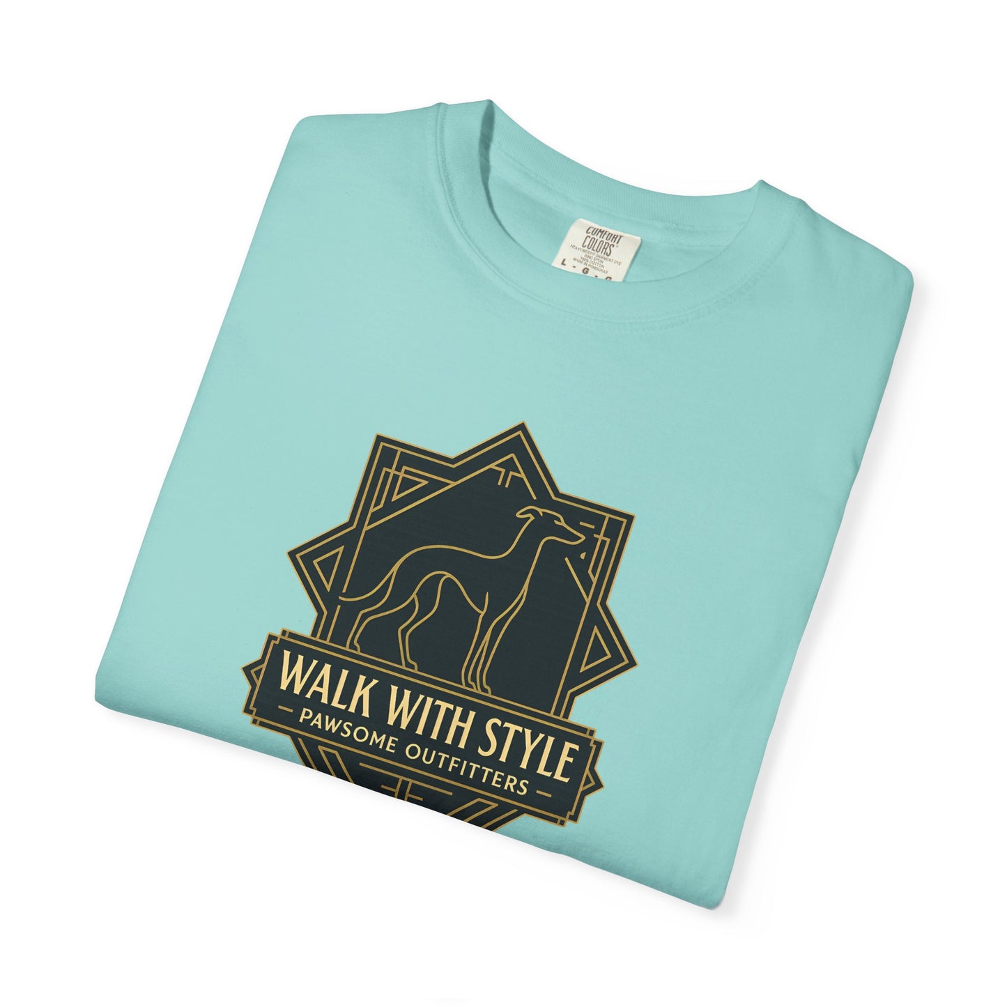 Stylish Unisex Tee - Walk with Style Graphic Shirt, Casual Wear, Gift for Dog Lovers, Relaxed Fit, Everyday Comfort