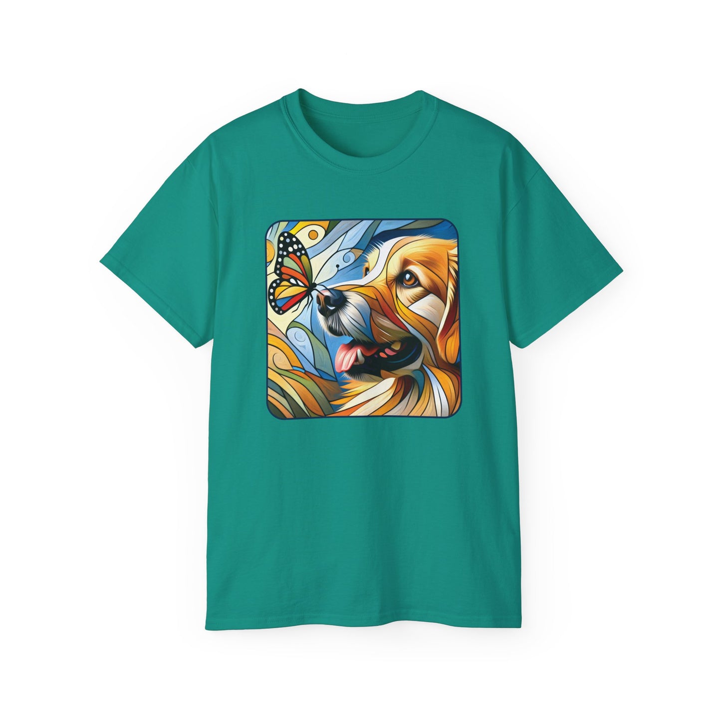 “You Give Me Butterflies – Petcasso Golden Retriever Tee” - Perfect for Pet Lovers