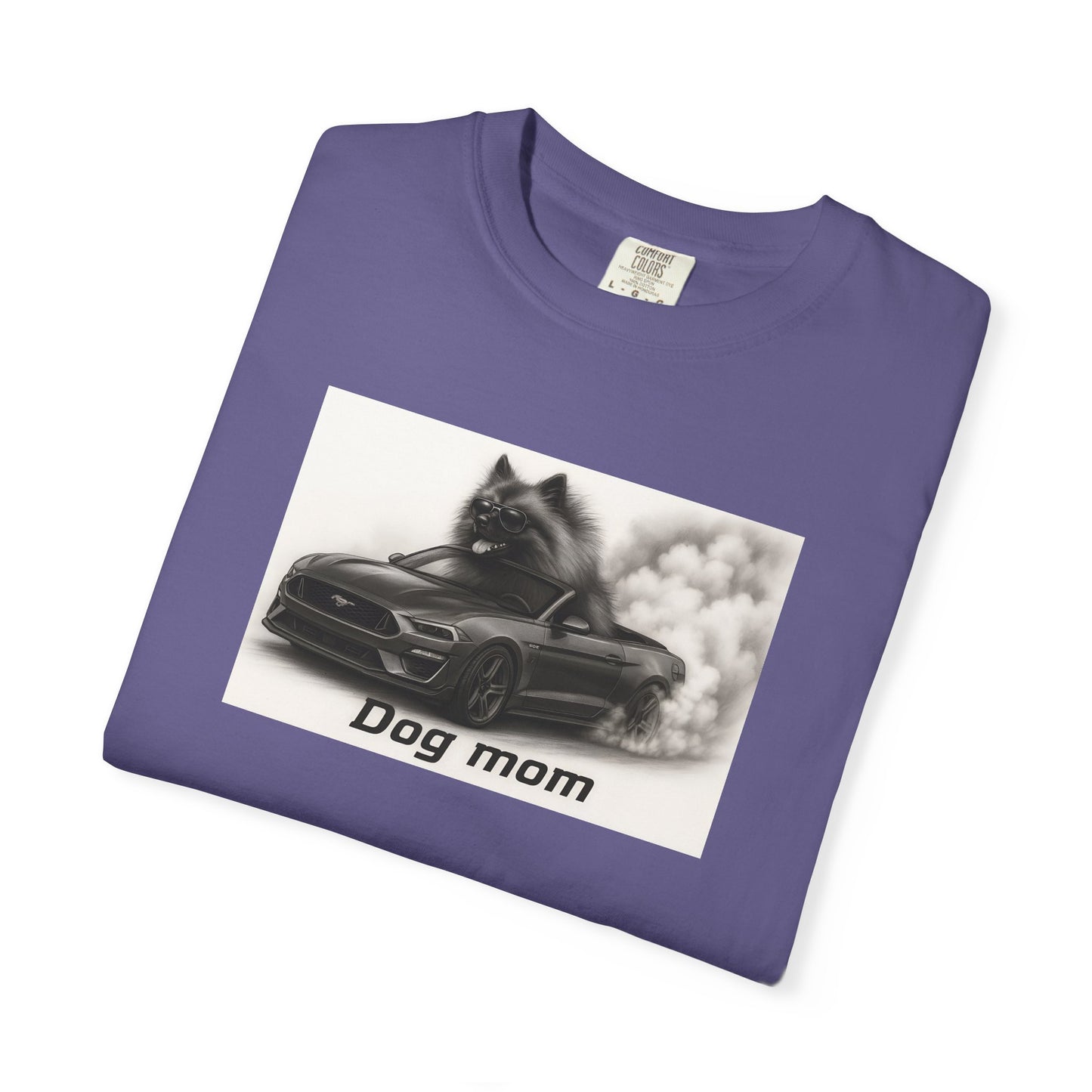 Dog Mom - Keeshond - “Cool Dogs in Cool Cars” T-Shirt Collection! 🐶🚗