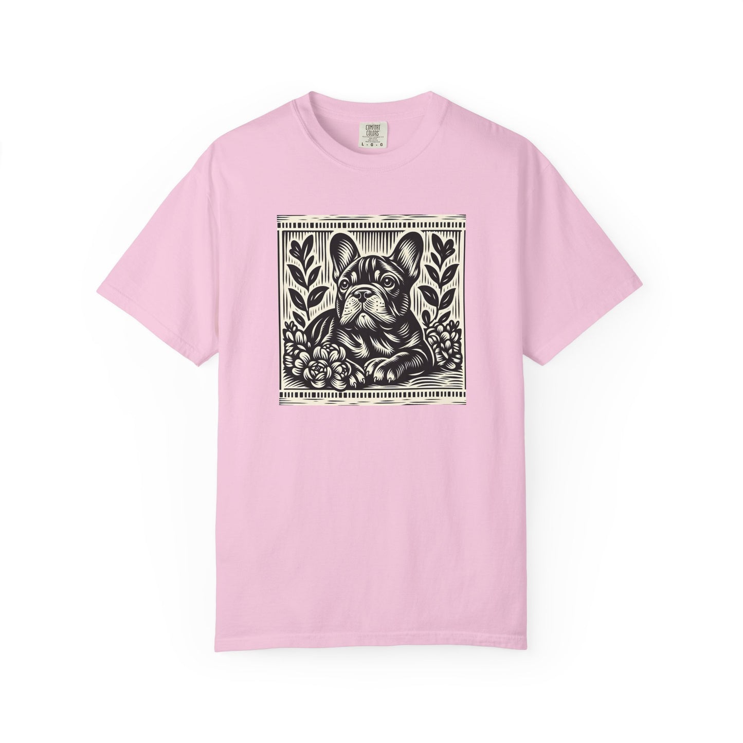French Bulldog Vintage Graphic T-Shirt - Unisex Garment-Dyed Tee