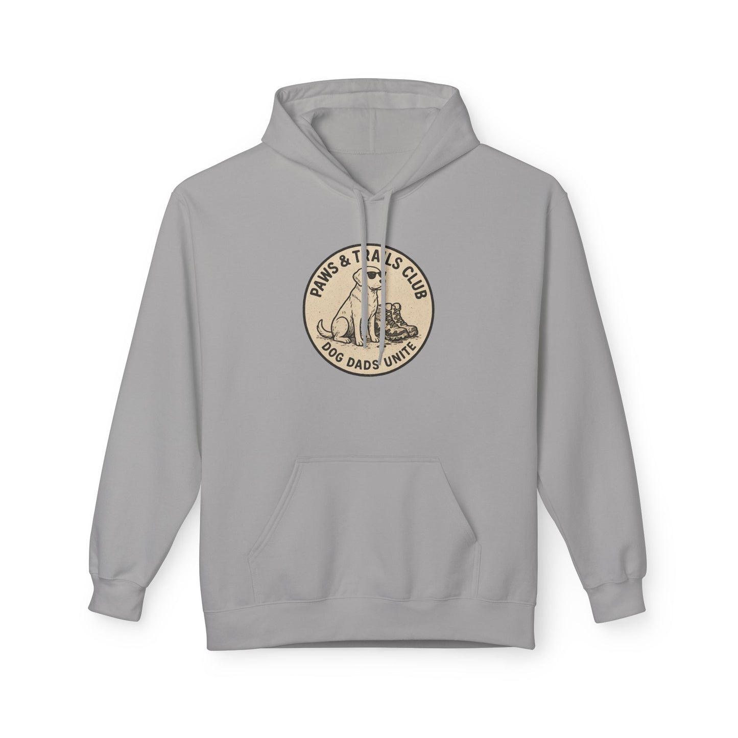 Dog Dad Fleece Hoodie, Unisex Softstyle Hooded Sweatshirt, Perfect Gift for Dog Lovers, Comfortable and Stylish