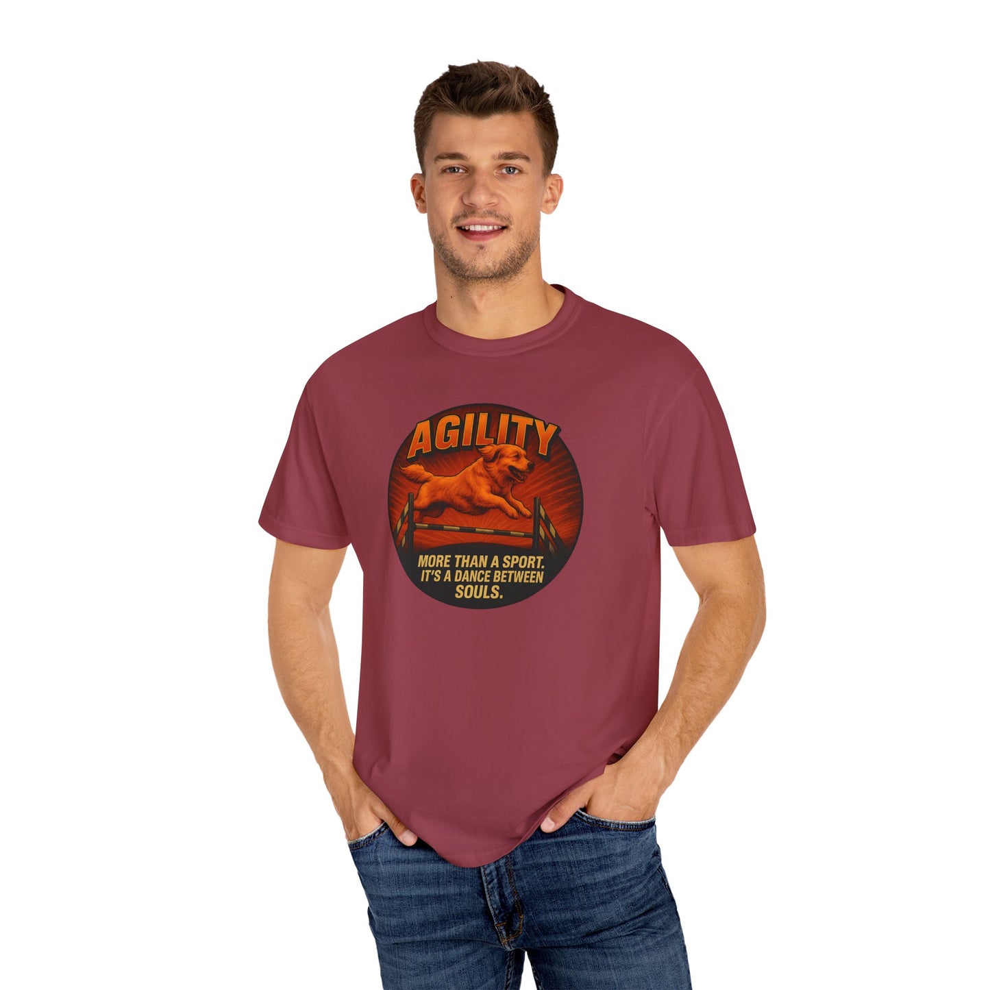 Agility Dog Sport Unisex Garment-Dyed T-Shirt