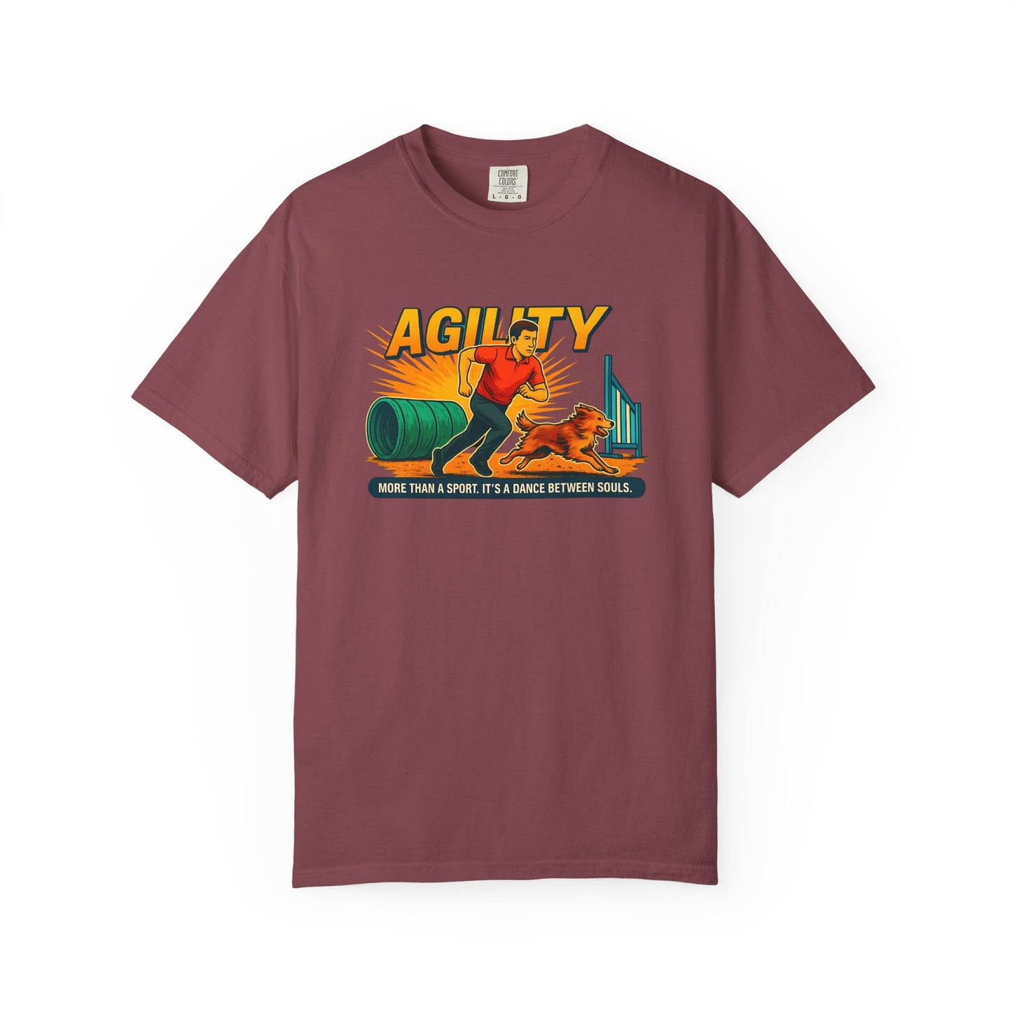 Agility Unisex Garment-Dyed T-Shirt - More Than a Sport, It's a Dance Between Souls