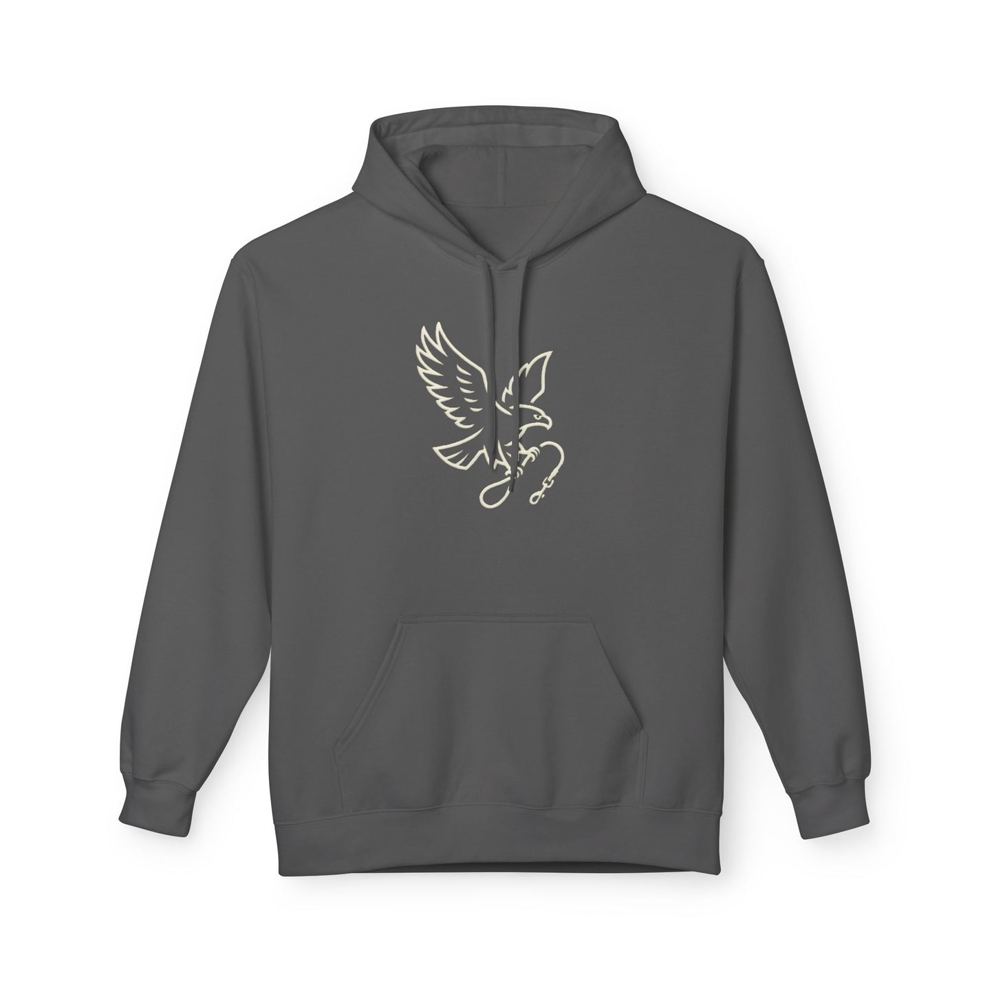 Stylish Unisex Fleece Hoodie with Unique Bird Design, Cozy Pullover, Casual Wear, Gift for Nature Lovers, Perfect for Fall