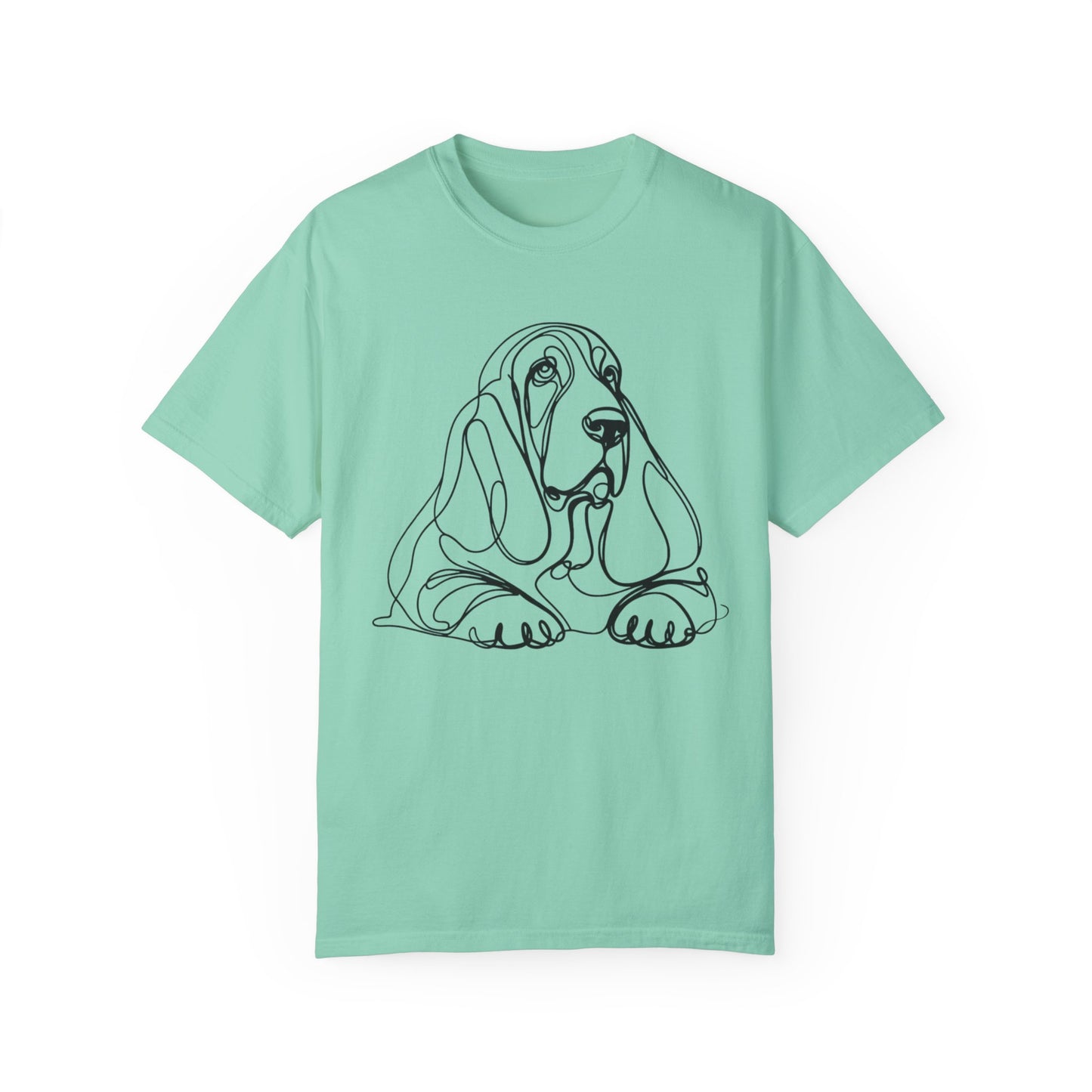 π Low & Loyal β Basset Hound Line Art Tee β Perfect for Dog Lovers