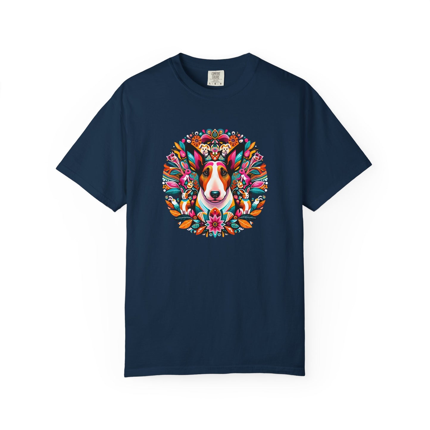 Colorful Dog Lover T-Shirt | Unisex Garment-Dyed Tee