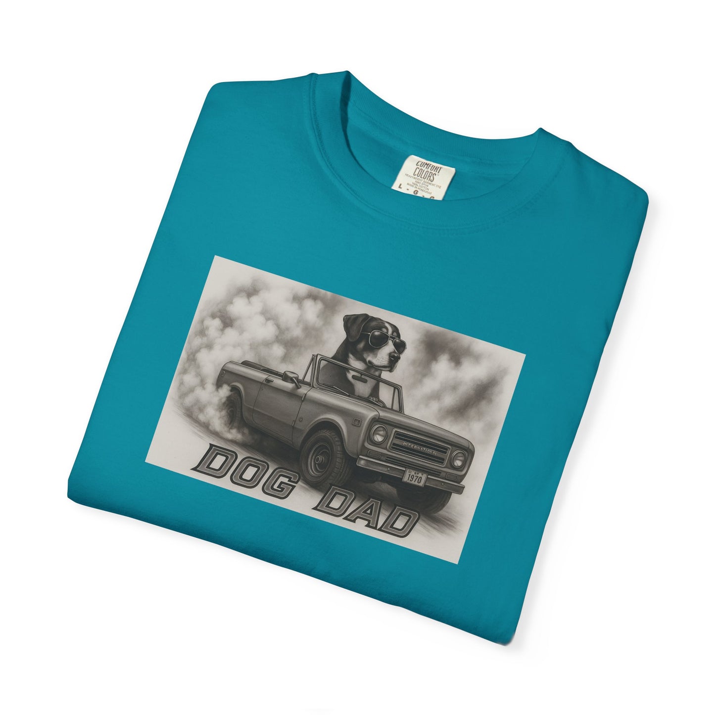 Dog Dad - Swiss Mountain Dog - Cool Dogs in Cool Cars T-Shirt Collection | Funny Dog Lover Apparel for Men
