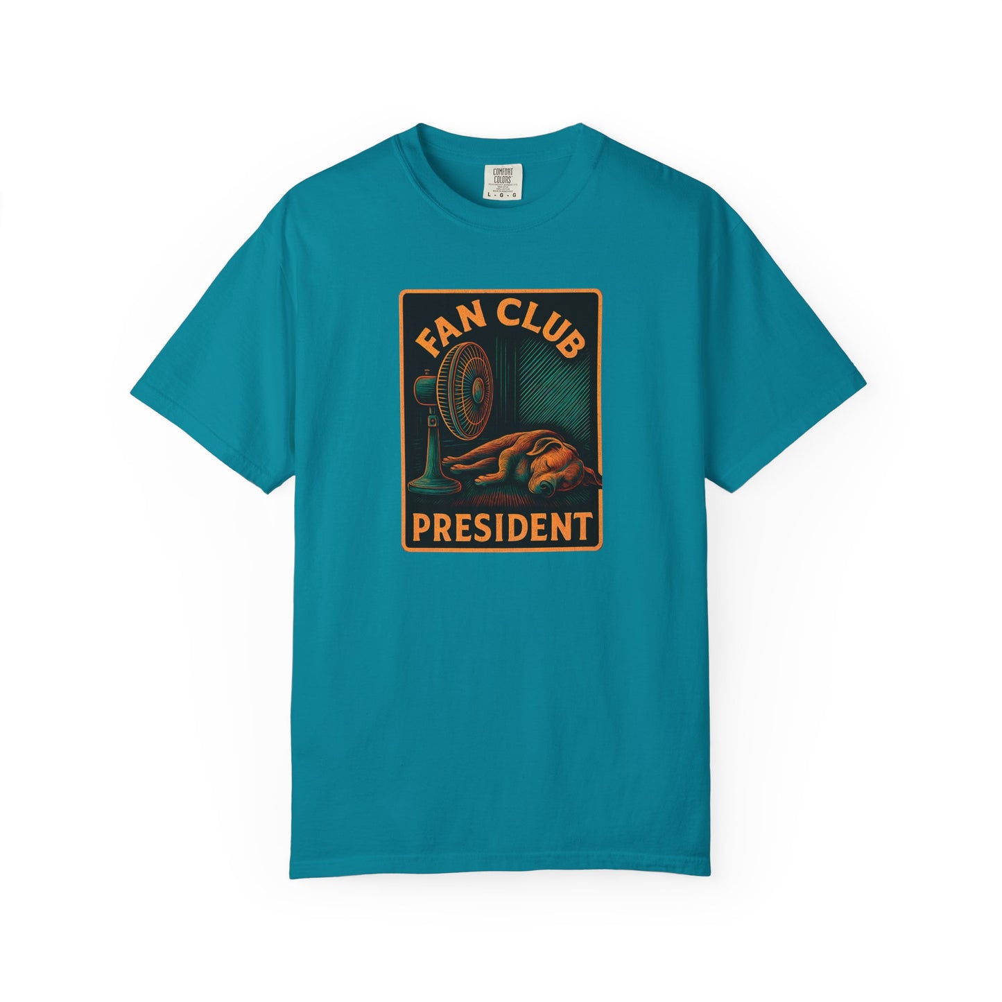 Fan Club President Unisex T-shirt, Garment-Dyed Tee, Unique Gift, Club Member Apparel, Casual Wear, Fan Merchandise