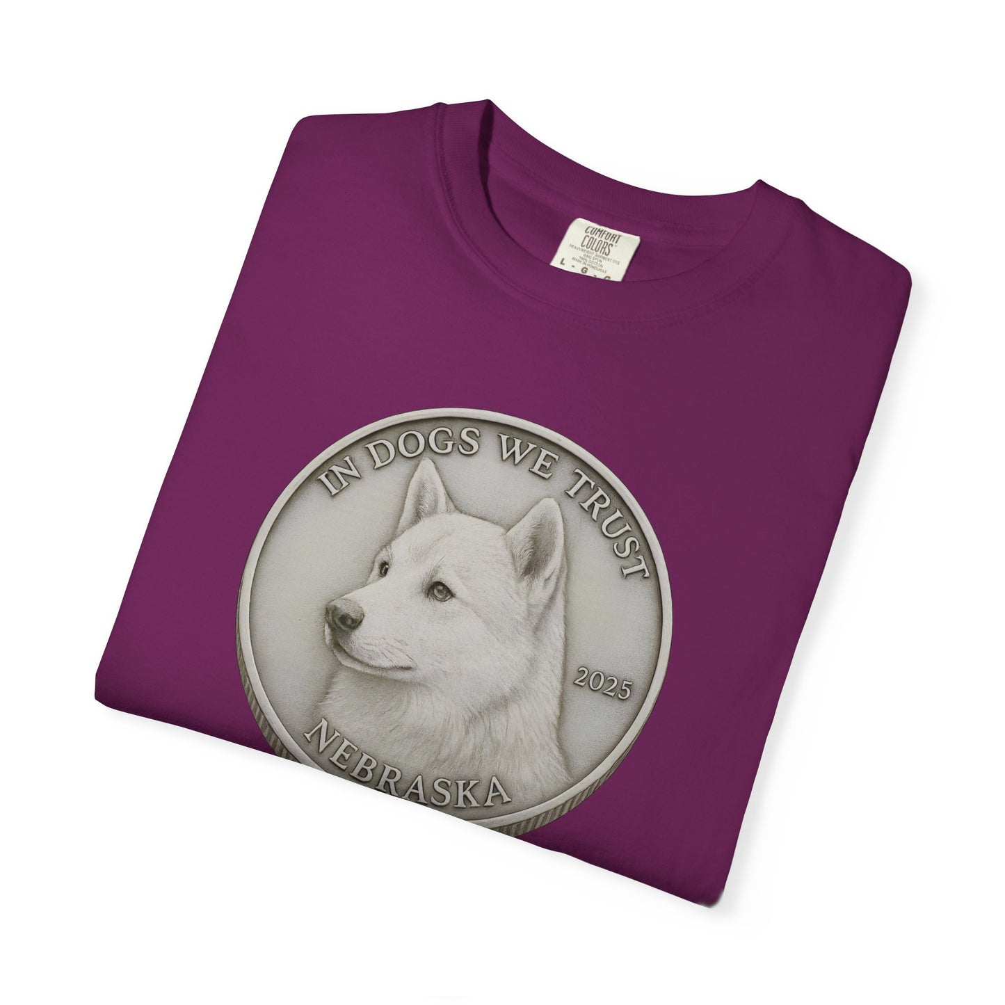 Nebraska State Coin T-Shirt Collection - Proud Dog Breed Illustrations