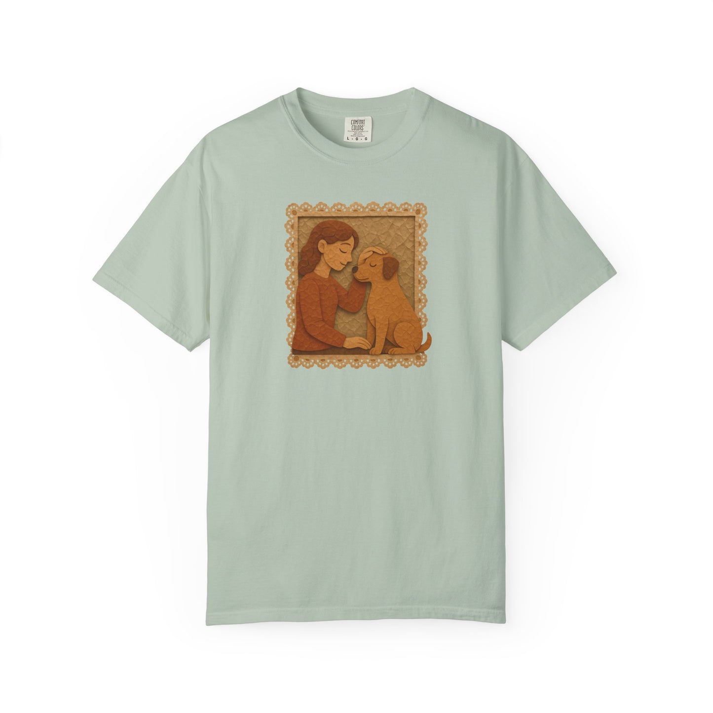 Dog Mom T-shirt - Unisex Garment-Dyed Tee for Dog Lovers