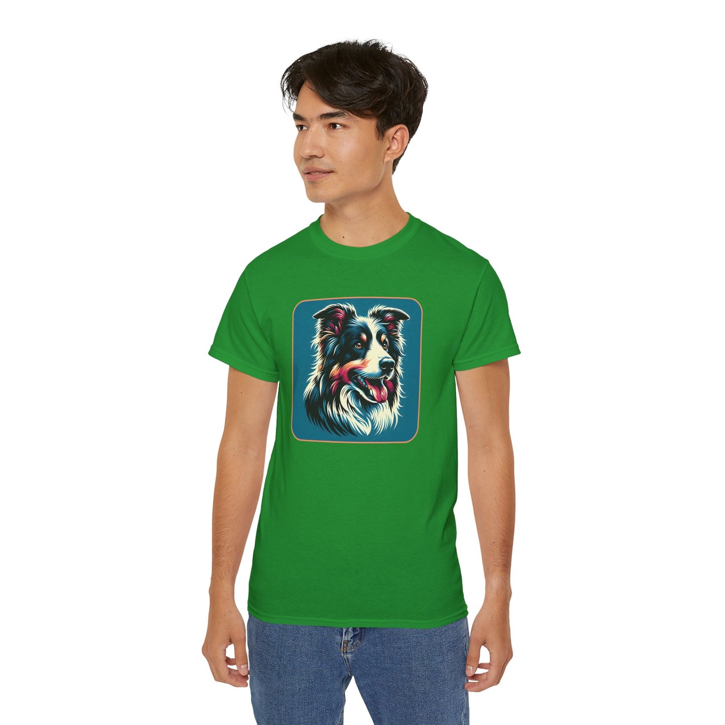 ⚡ Brain & Beauty – Colorful Border Collie Tee - Perfect for Pet Lovers