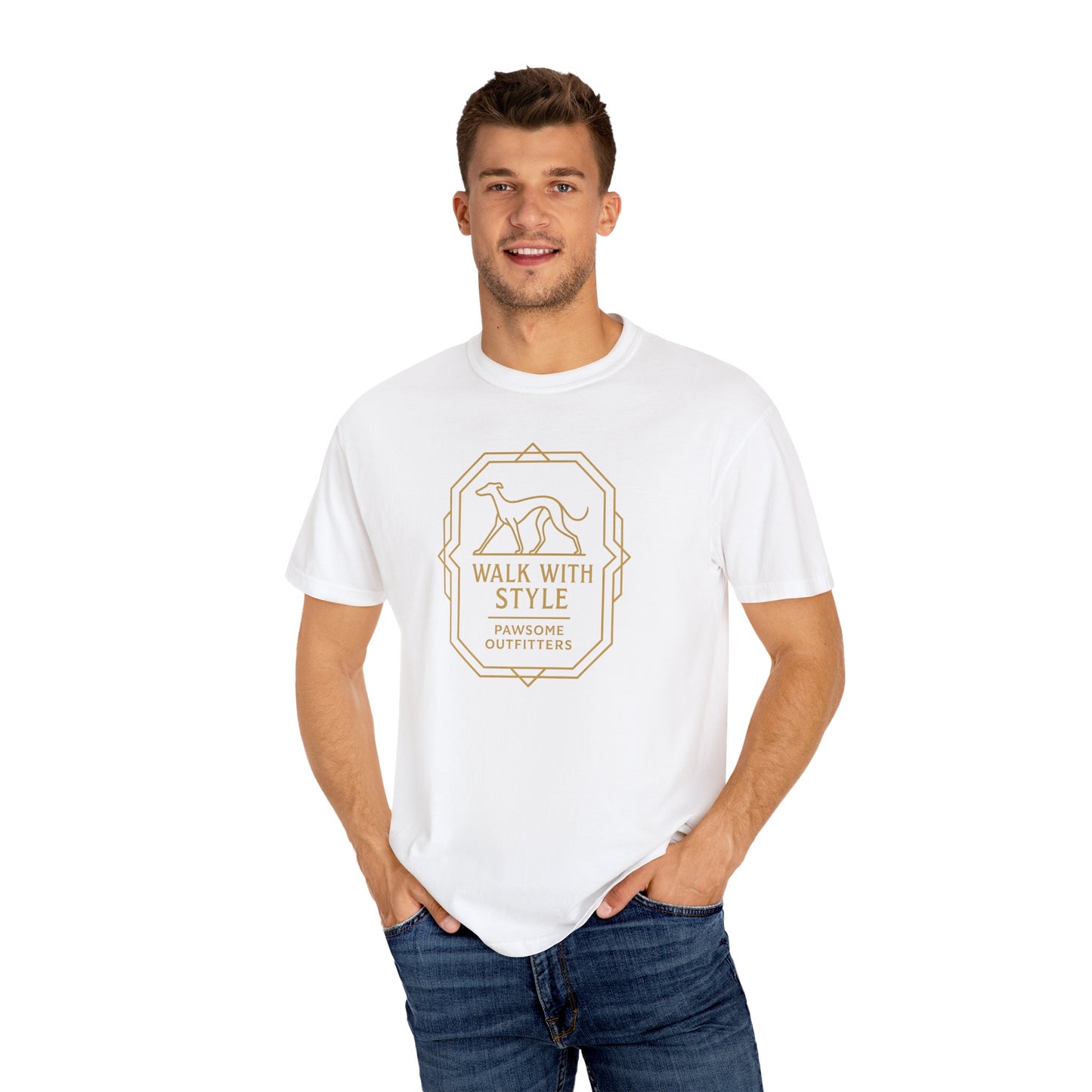 Stylish Dog Lovers T-Shirt, Casual Pet Owner Tee, Walk With Style Graphic Shirt, Gift for Dog Lovers, Comfortable Everyday Wear