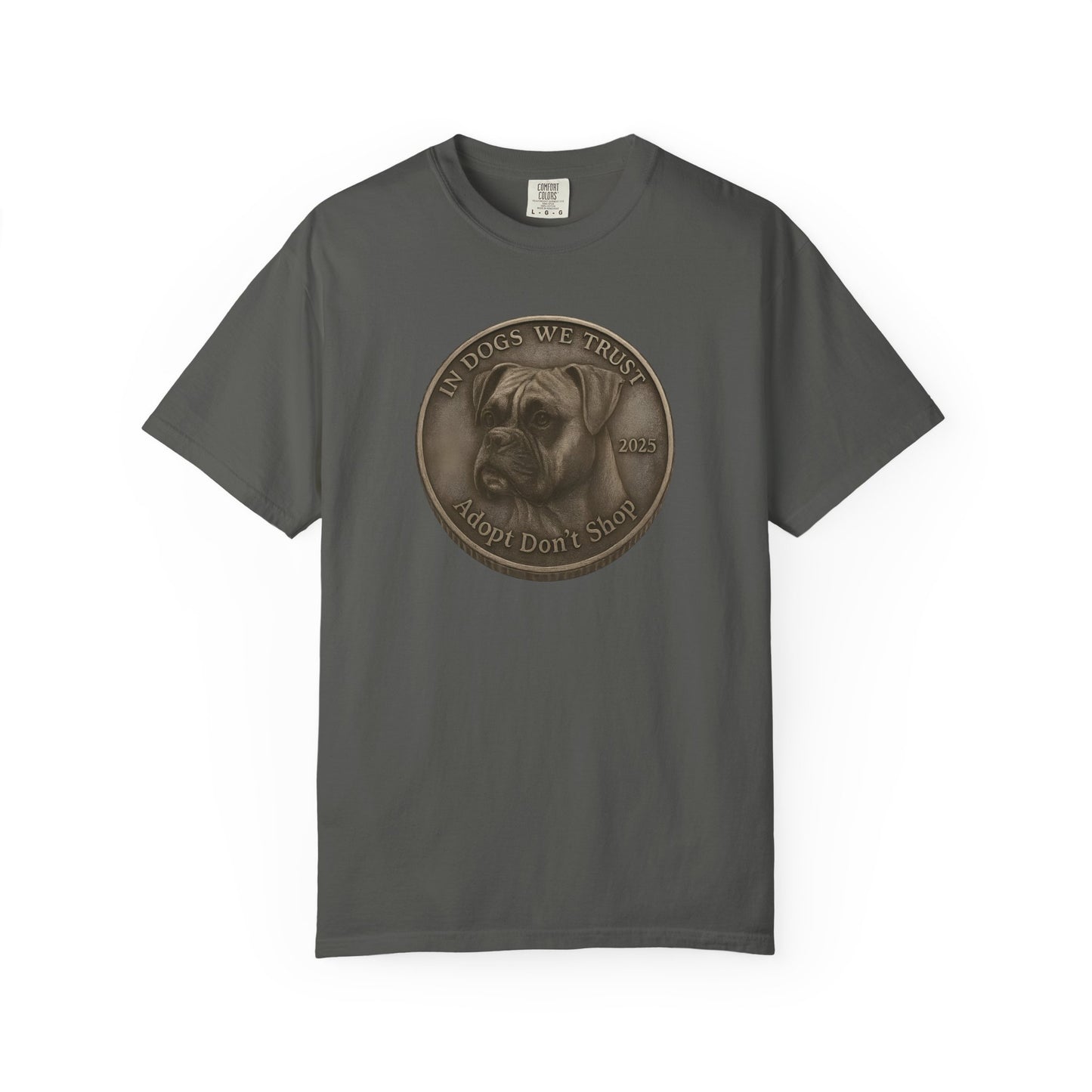 Adopt Don't Shop State Coin T-Shirt Collection - Proud Dog Breed Illustrations