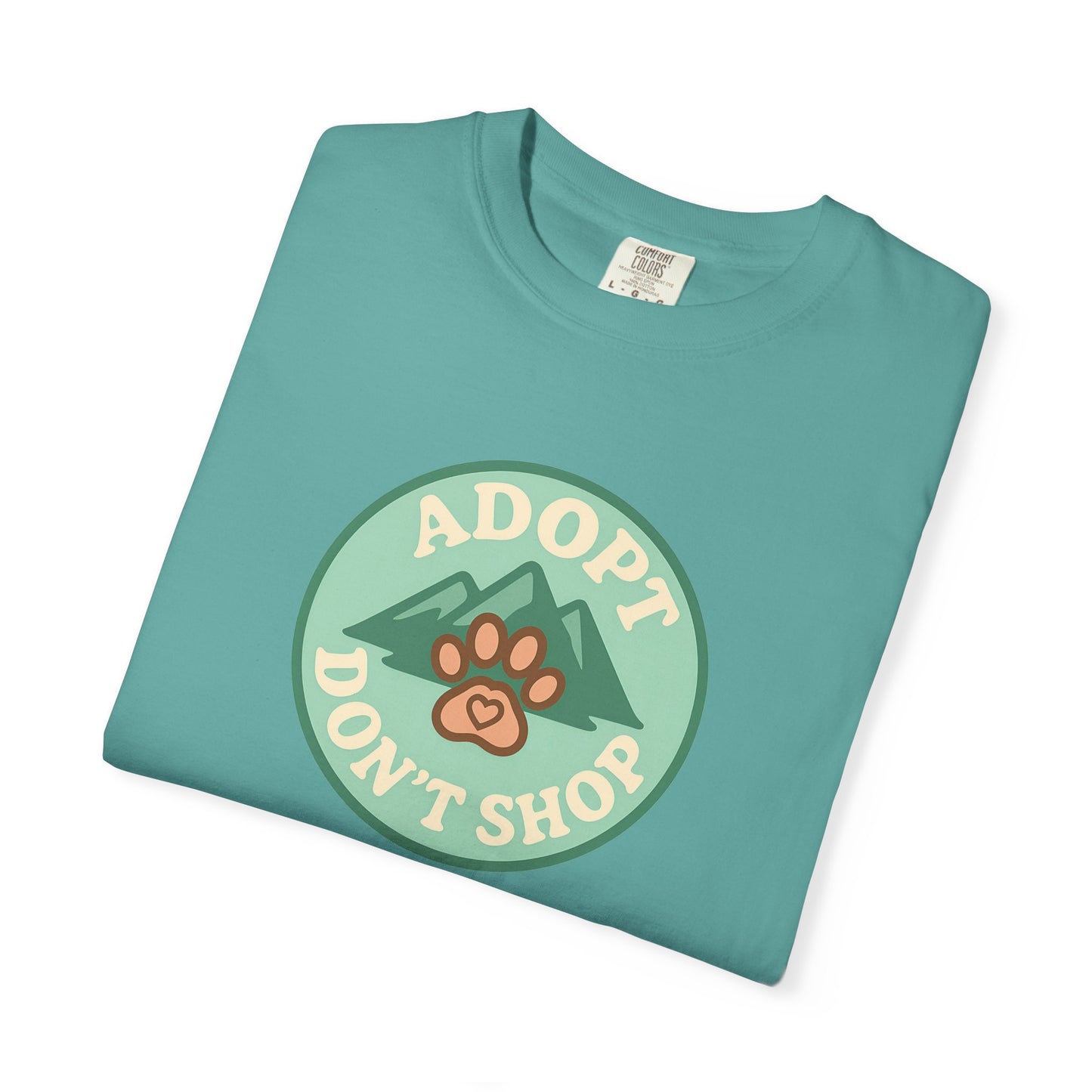 Adopt Don't Shop T-shirt, Unisex Tee, Animal Lover Gift, Pet Adoption Awareness, Casual Wear, Eco-Friendly Fashion, Dog Mom Shirt