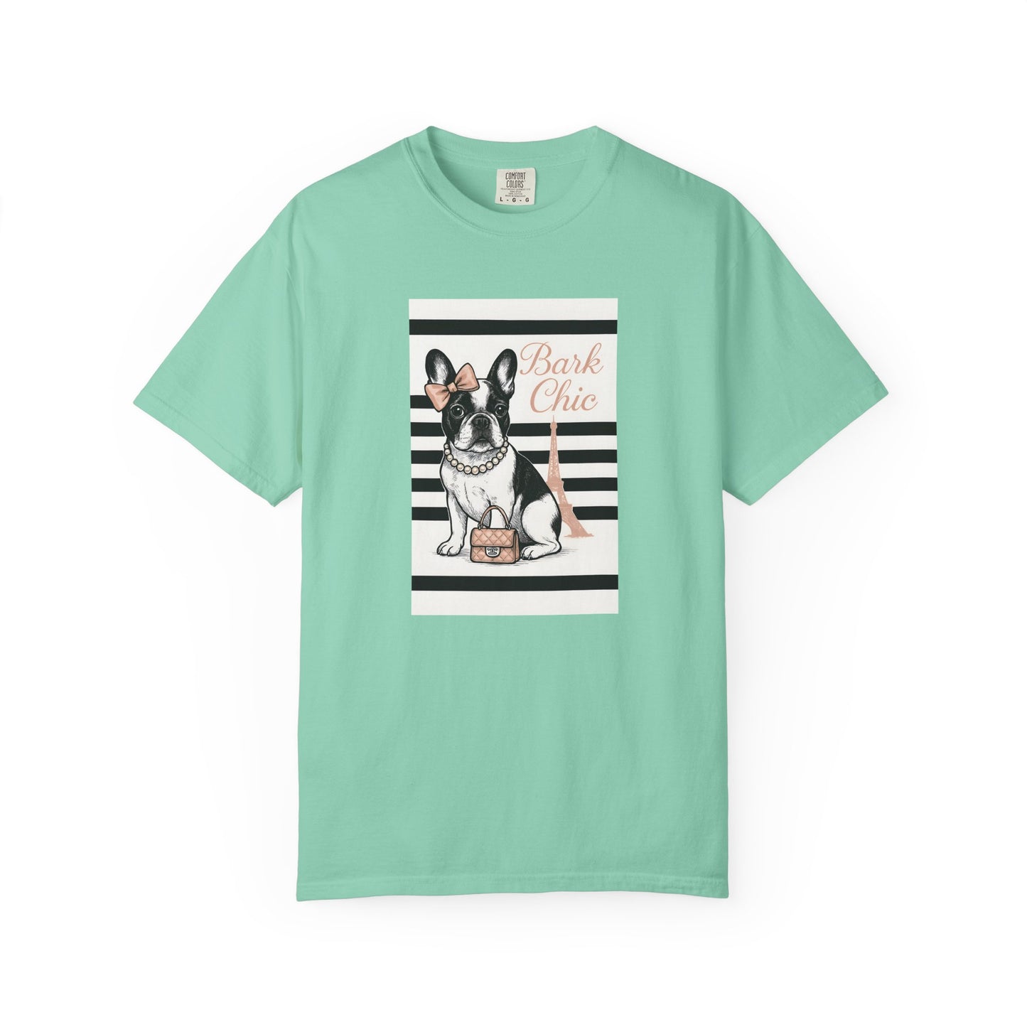 Chic Dog Lover T-shirt, Bark Chic Tee, Unisex Graphic Shirt, Pet Lover Gift, Comfortable Everyday Wear, Cute Animal Apparel