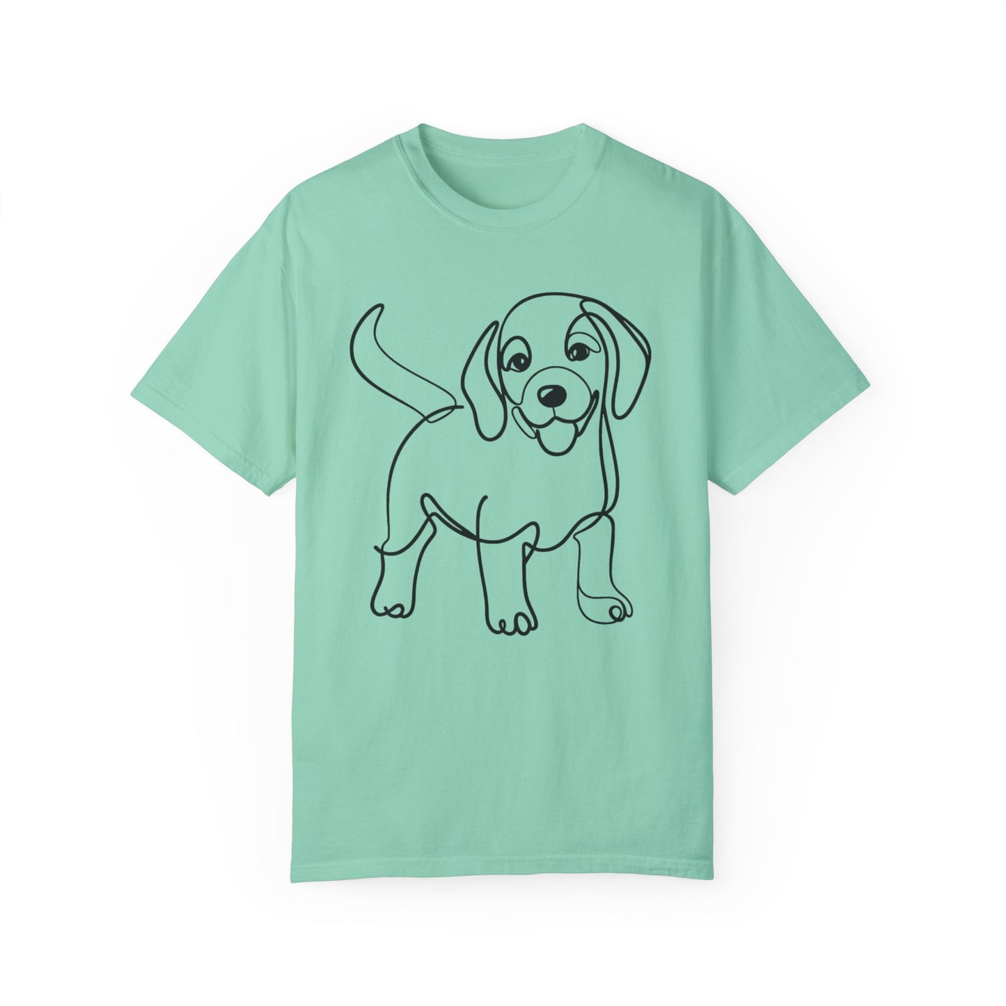 I๐ถ Nose First โ Minimalist Beagle Line Art Tee - Perfect for Dog Lovers