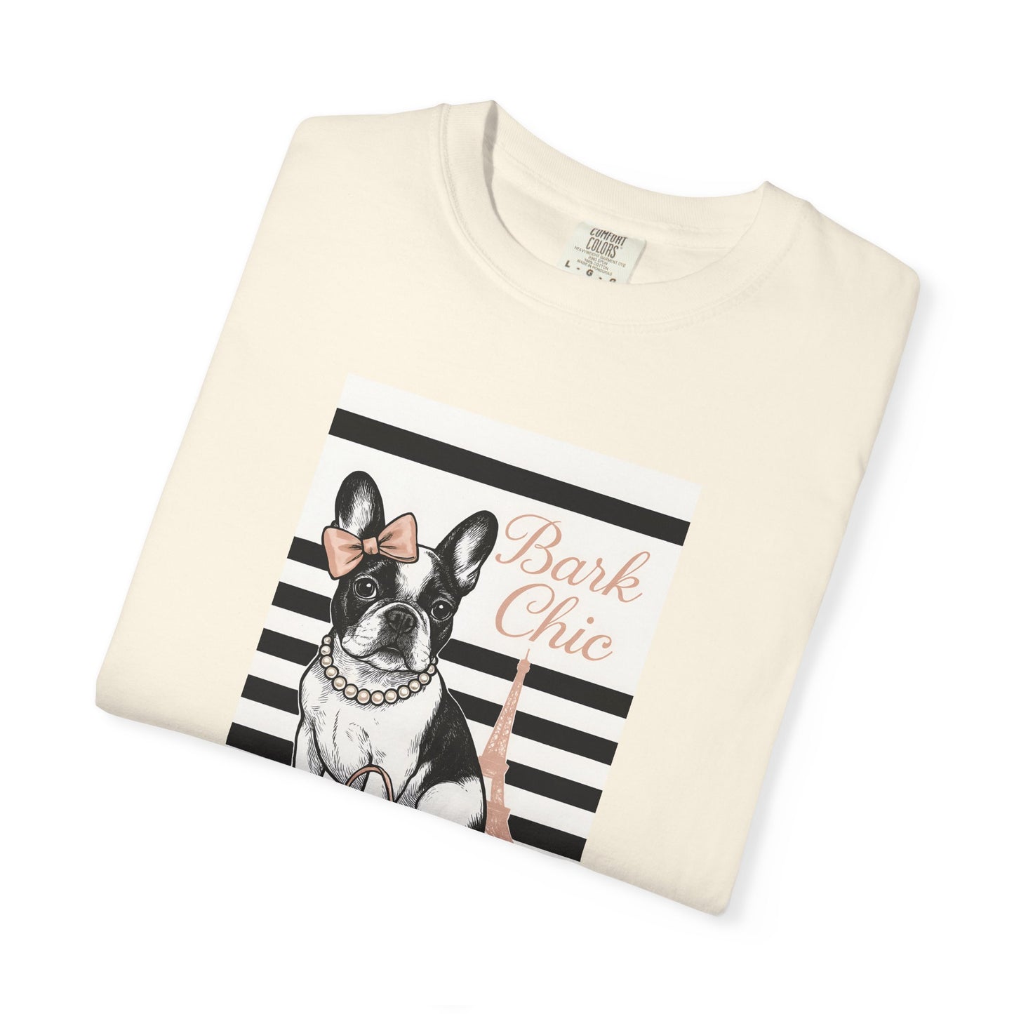 Chic Dog Lover T-shirt, Bark Chic Tee, Unisex Graphic Shirt, Pet Lover Gift, Comfortable Everyday Wear, Cute Animal Apparel
