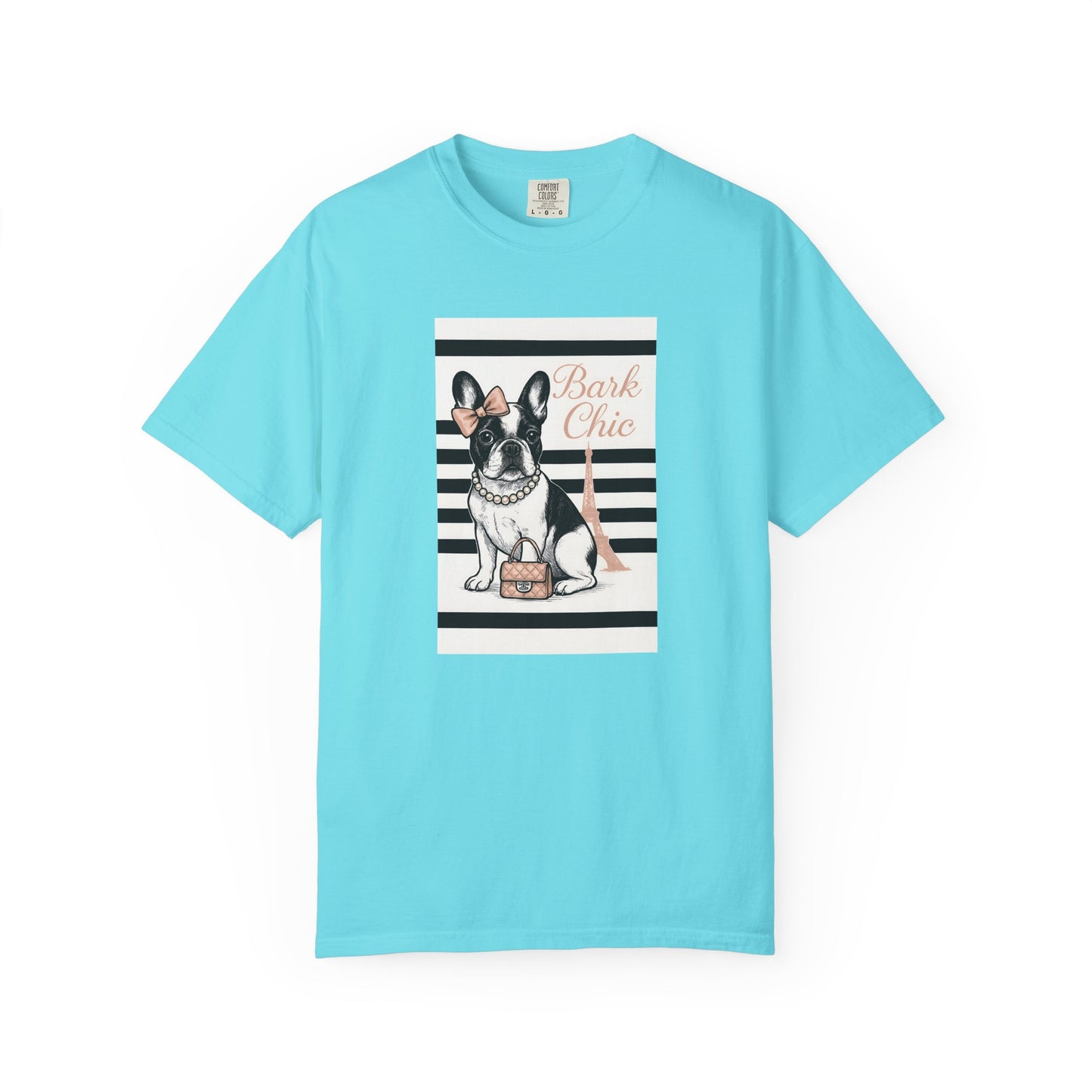 Chic Dog Lover T-shirt, Bark Chic Tee, Unisex Graphic Shirt, Pet Lover Gift, Comfortable Everyday Wear, Cute Animal Apparel