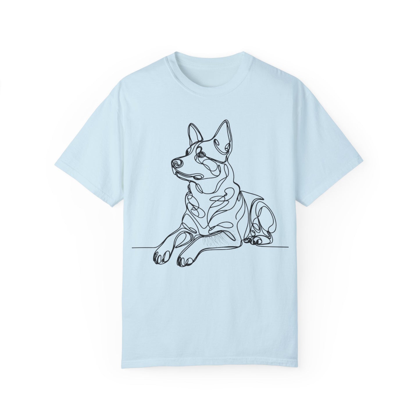 🖤 True Grit – Blue Heeler Line Art Tee - Perfect Gift for Dog Lovers