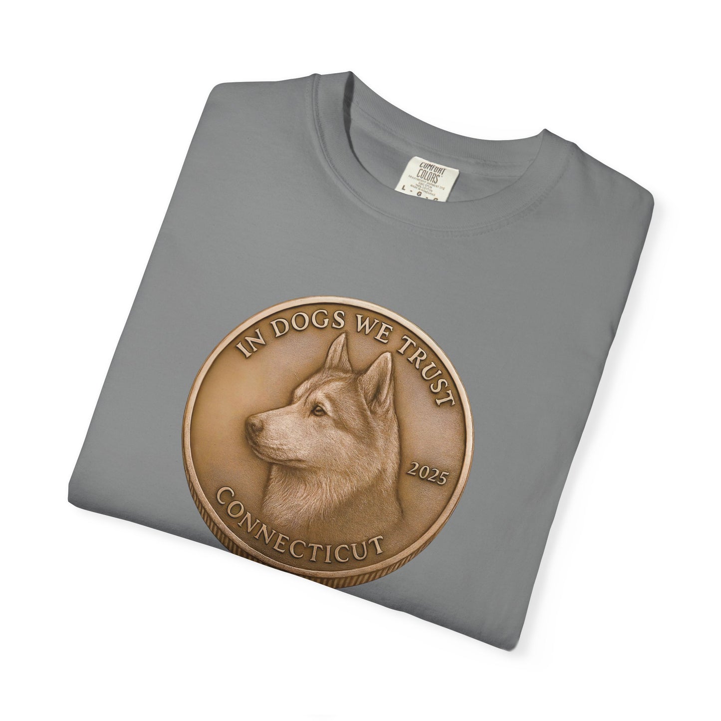 Connecticut State Coin T-Shirt Collection - Proud Dog Breed Illustrations