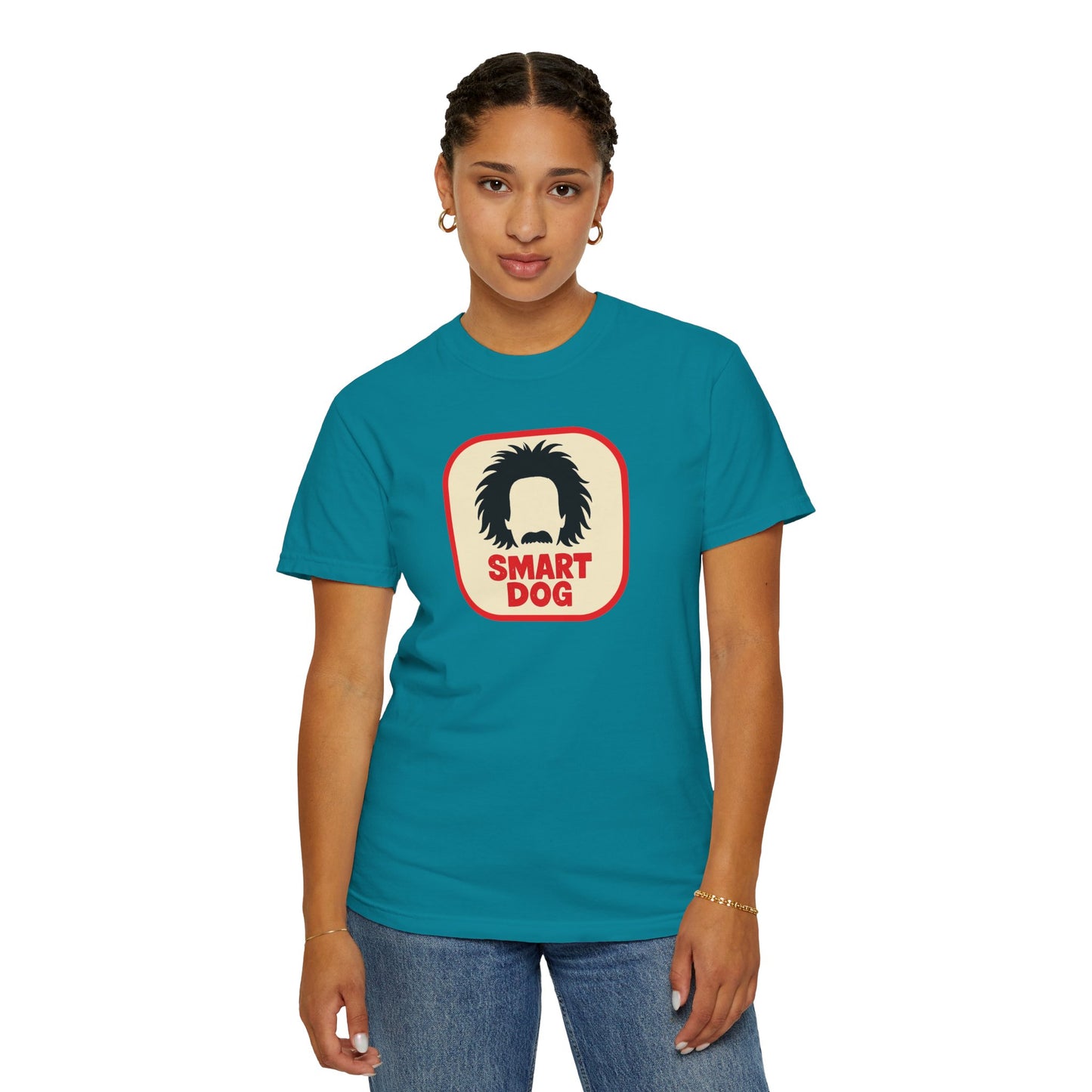 Dog Lover Graphic T-shirt - Smart Dog, Albert Einstein Design